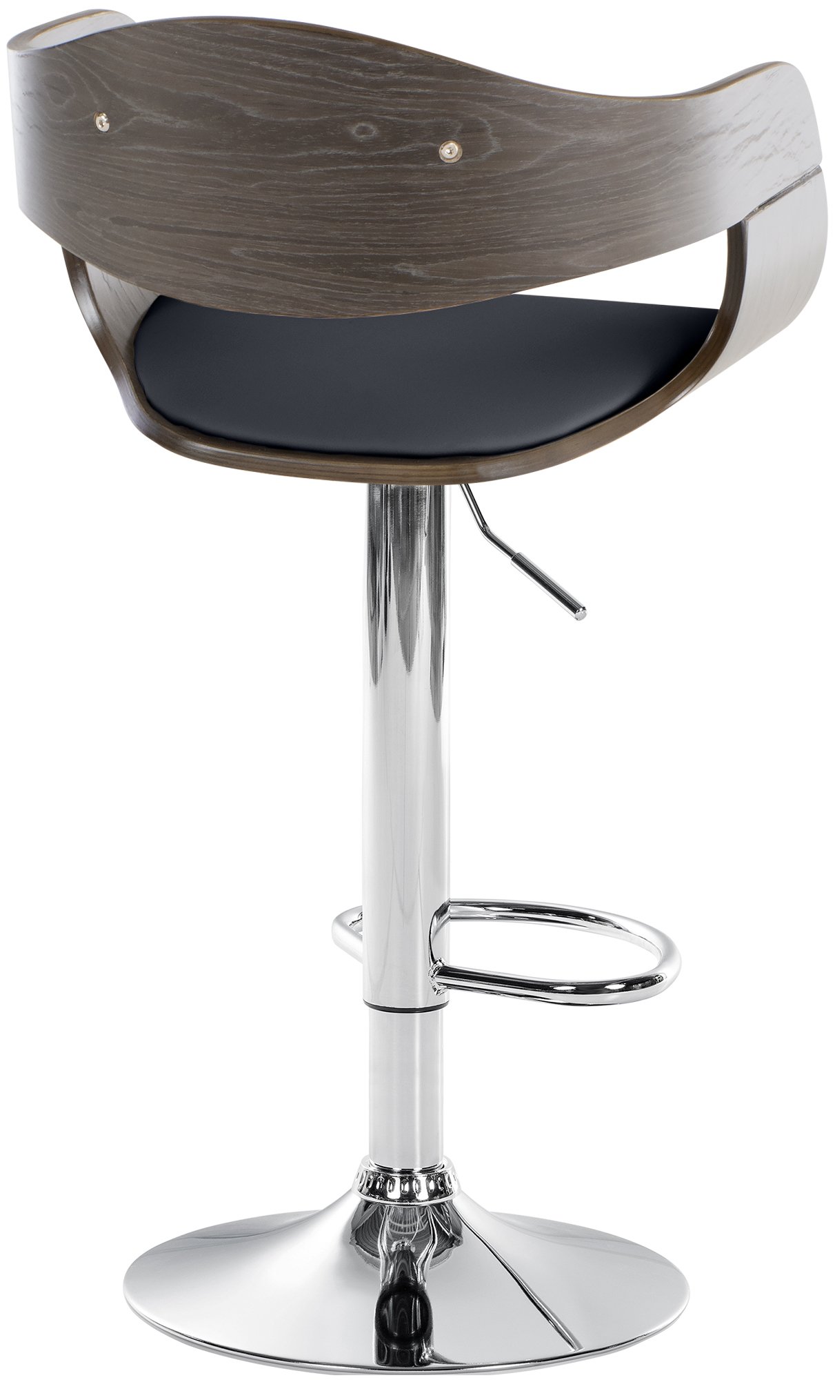Tabouret de bar Kingston avec Coque en bois Assise en similicuir