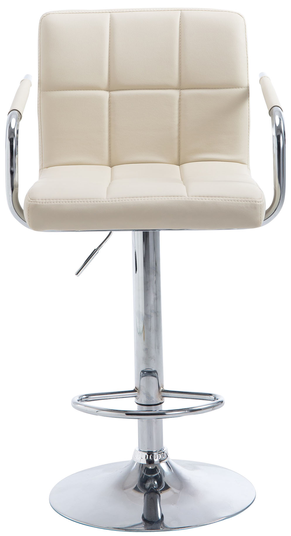 Tabouret de bar Lucy V2  en similicuir avec Piètement en Métal