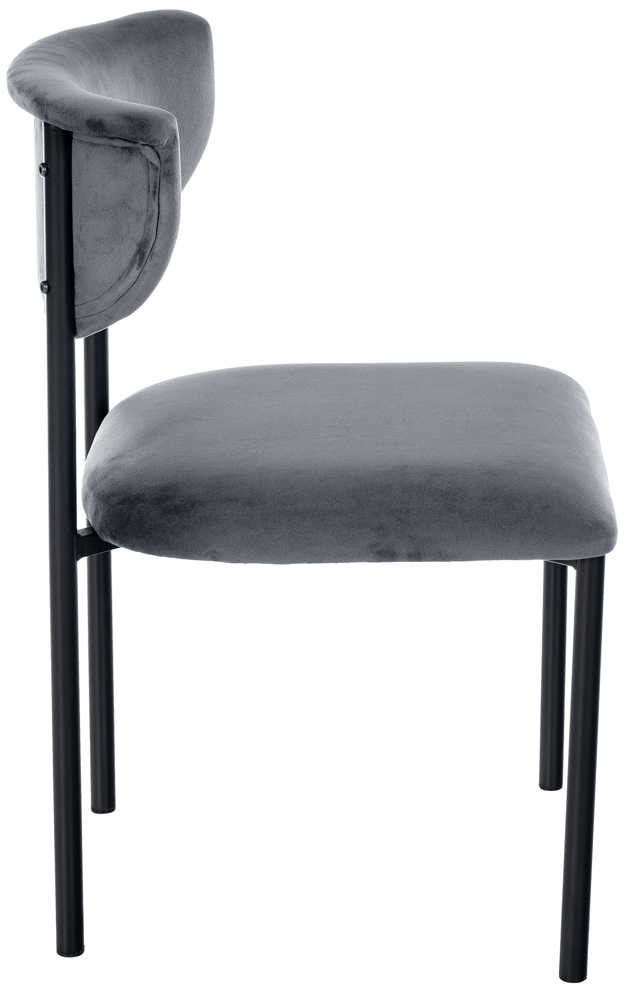 Chaise de salle à manger Gambell en Velours