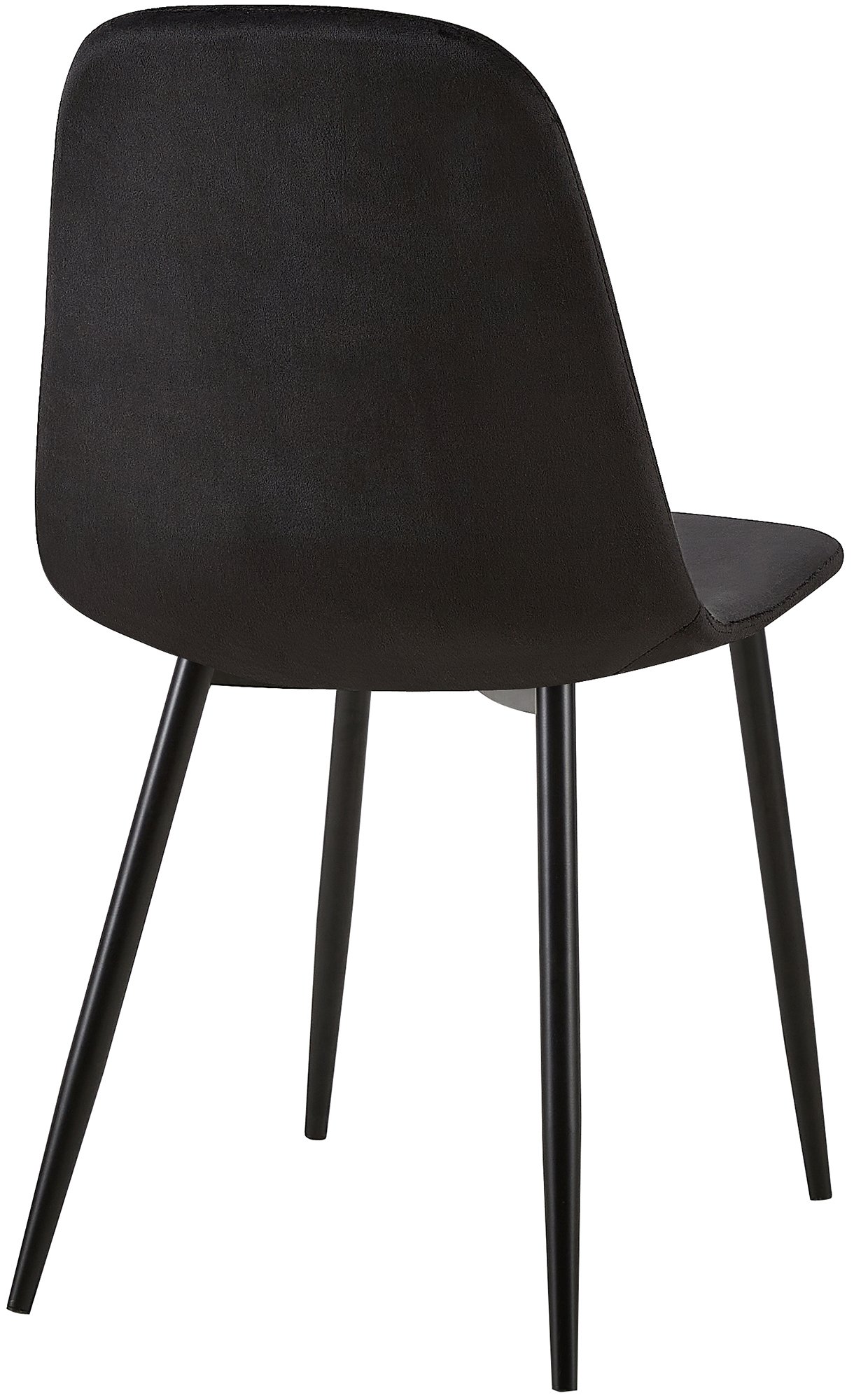 Lot de 4 Chaises de salle à manger Giverny avec Piètement en métal noir