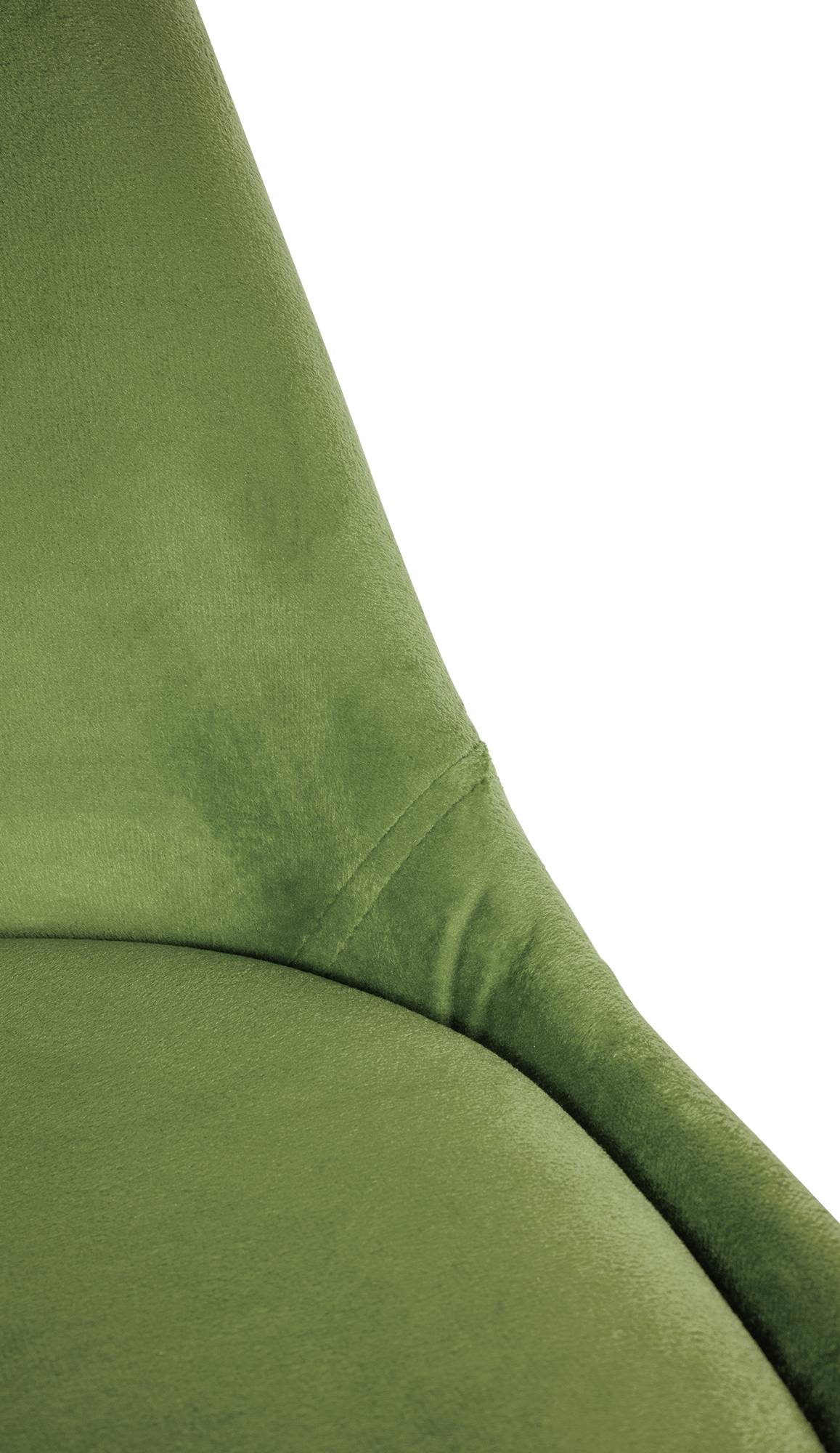 Lot de 4 chaises de salle à manger Sofia en velours Pieds en bois
