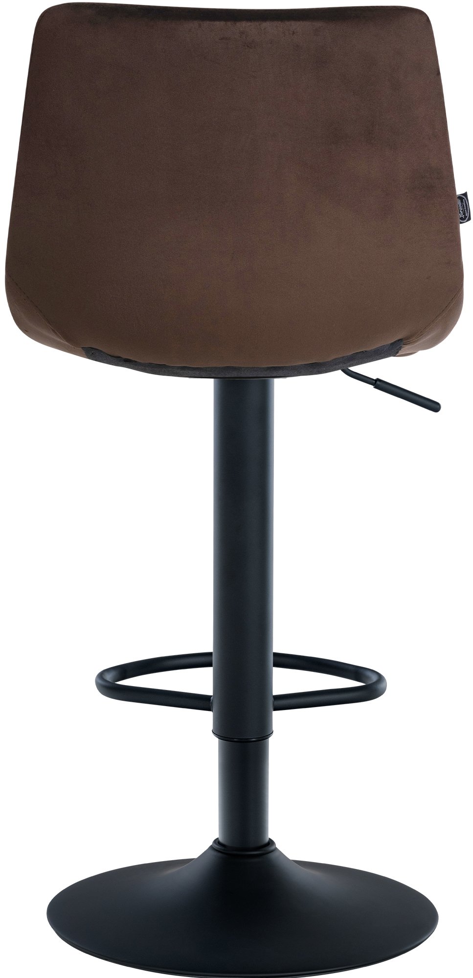 Lot de 2 tabourets de bar Jerry velours