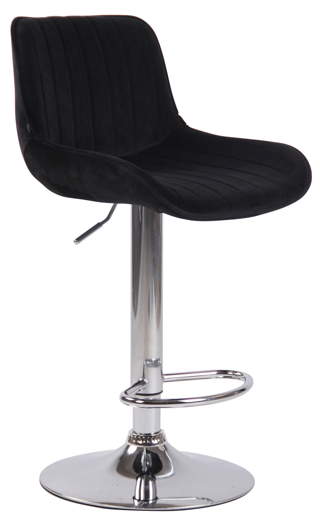 Lot de 2 Tabourets de bar Lentini en Velours Pied trompette en Métal