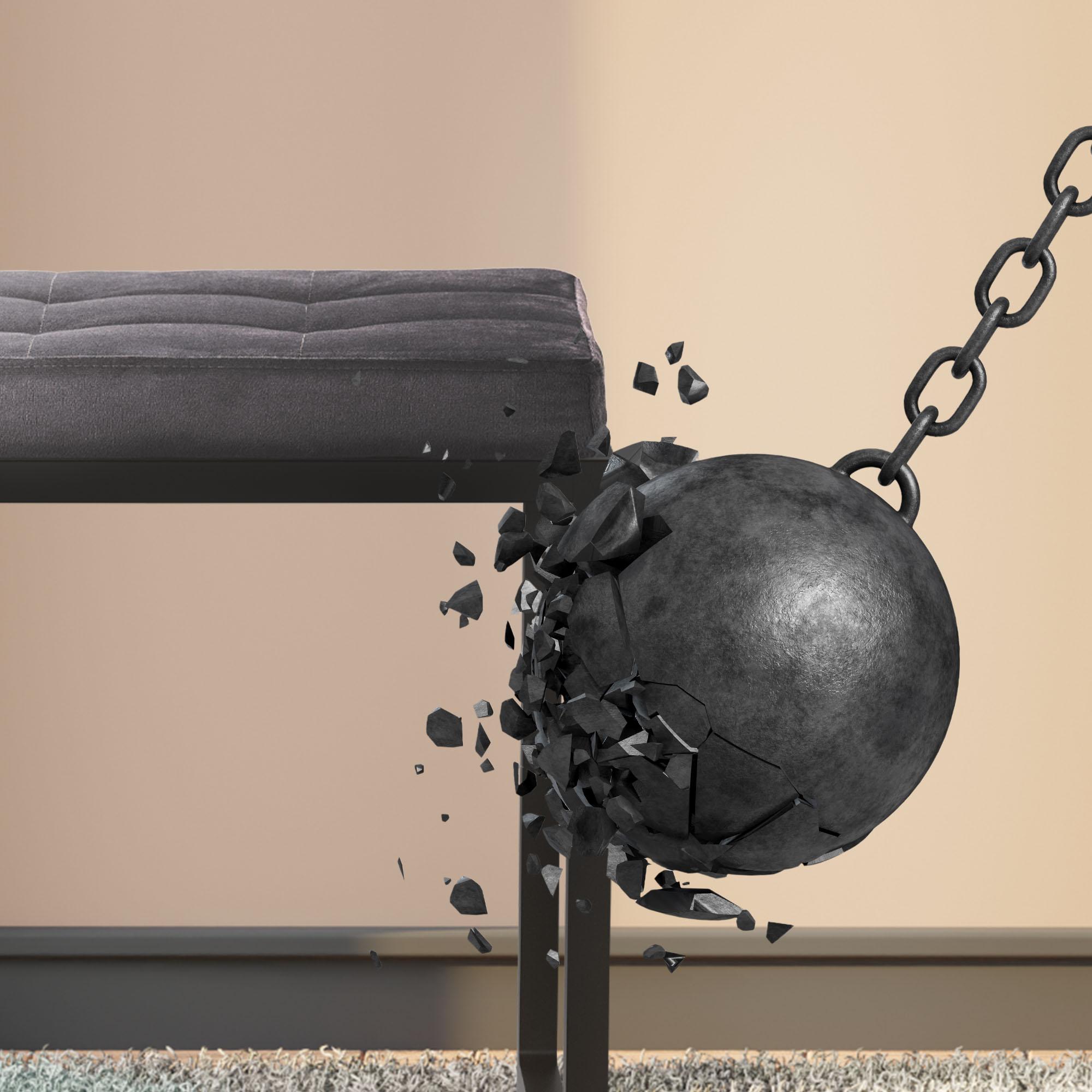 Banc Barci avec structure noire