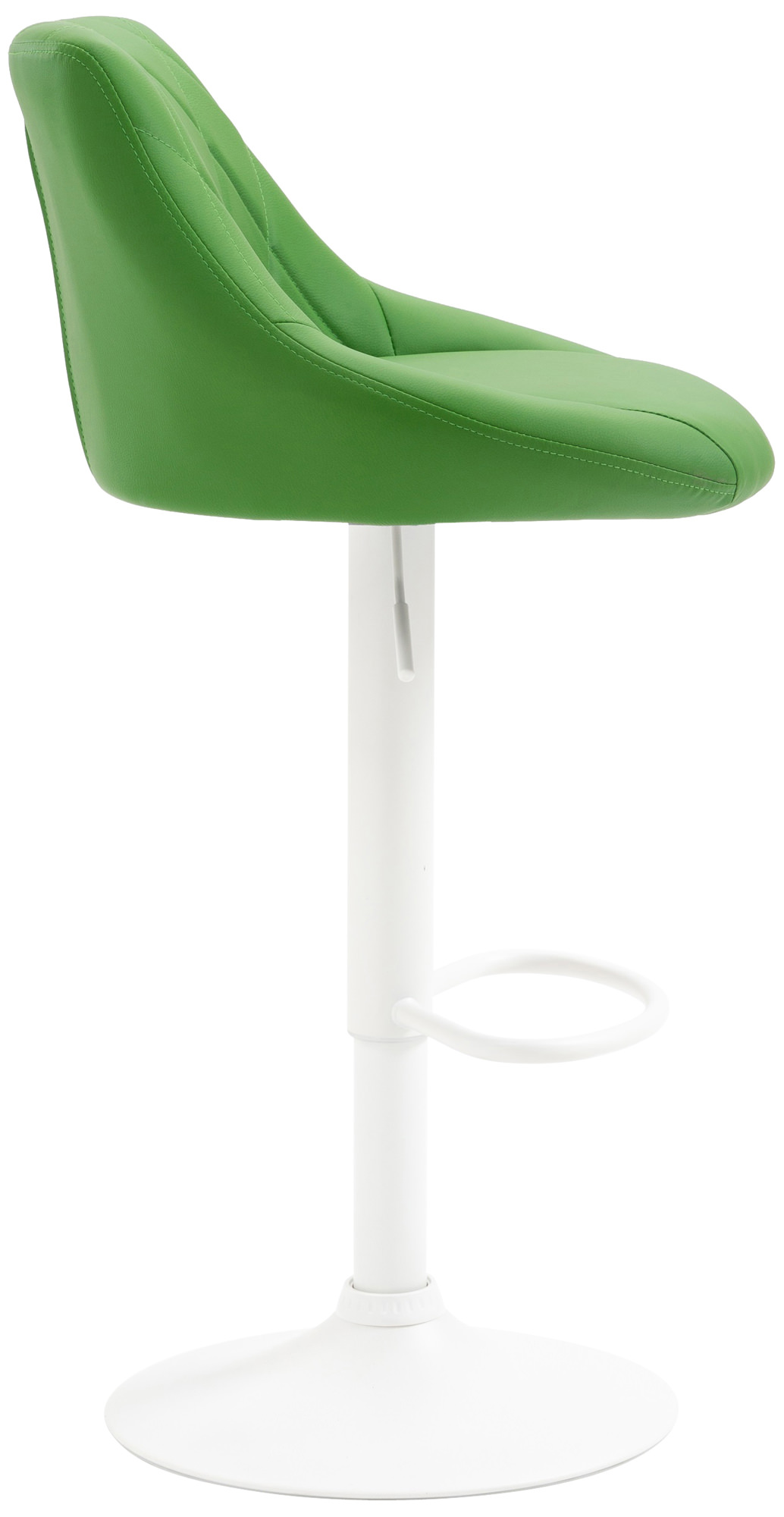 Tabouret de bar Lazio en similicuir avec pied en métal