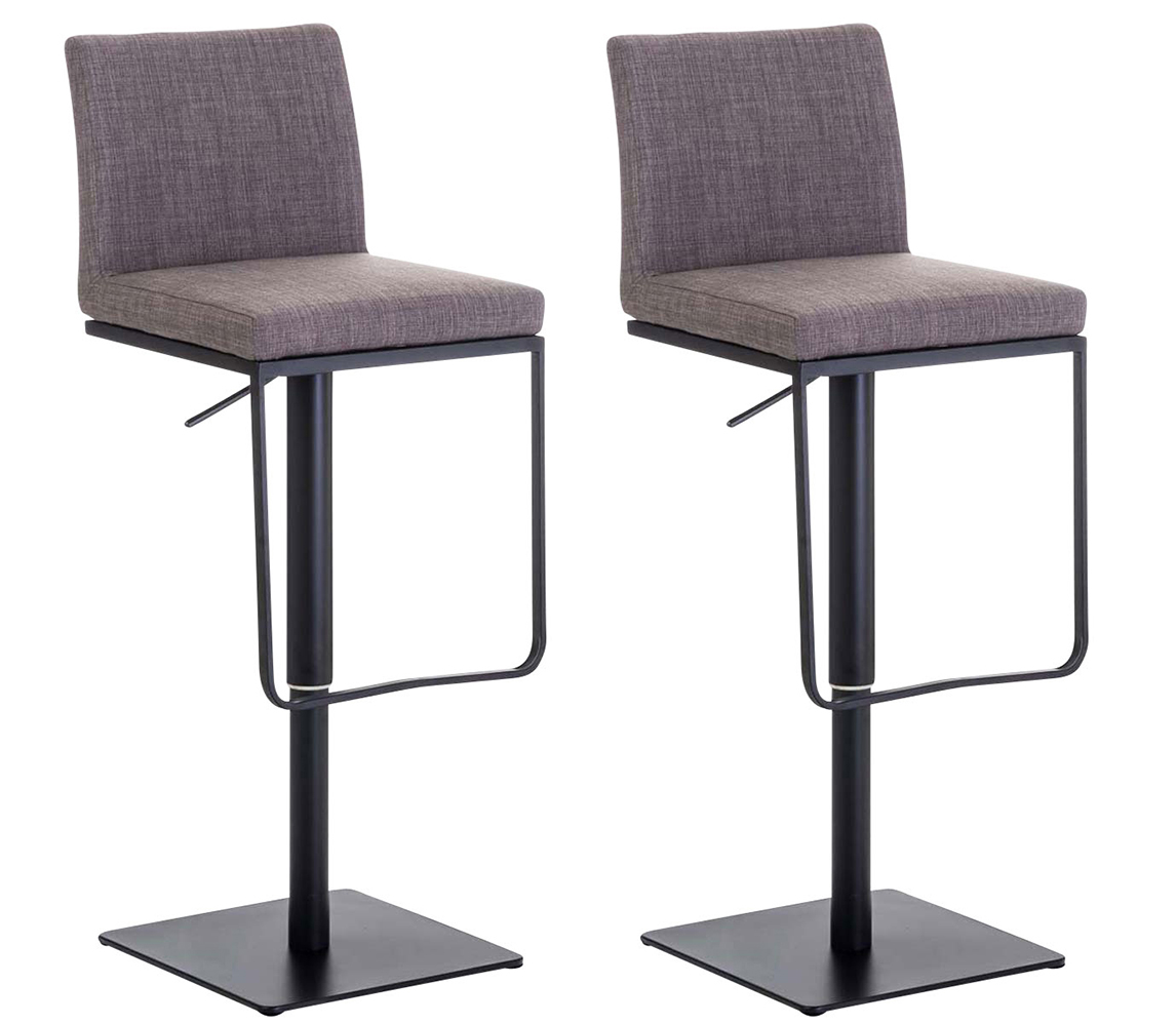 Lot de 2 tabourets de bar Panama en tissu