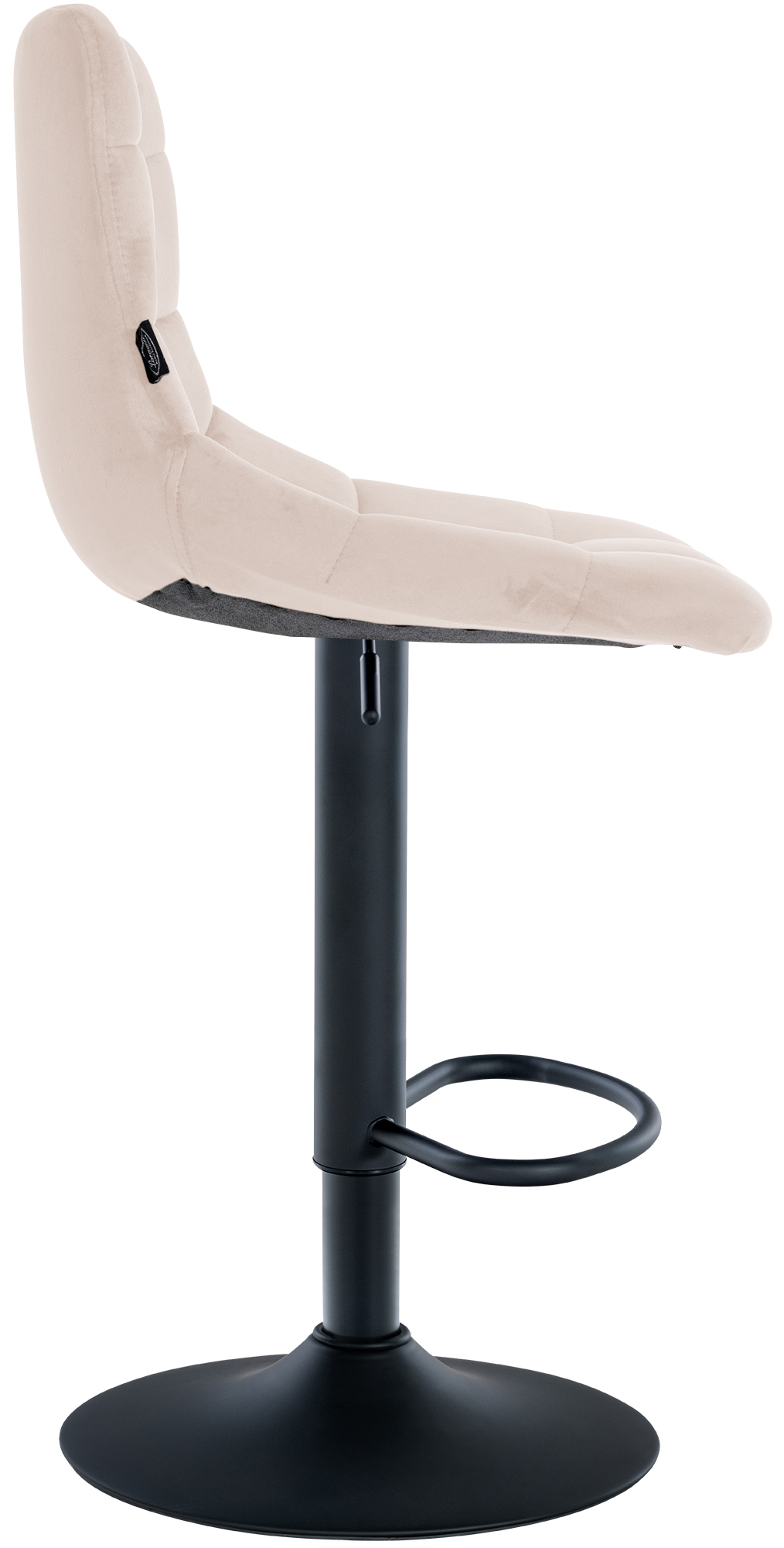 Tabouret de bar Jerry velours
