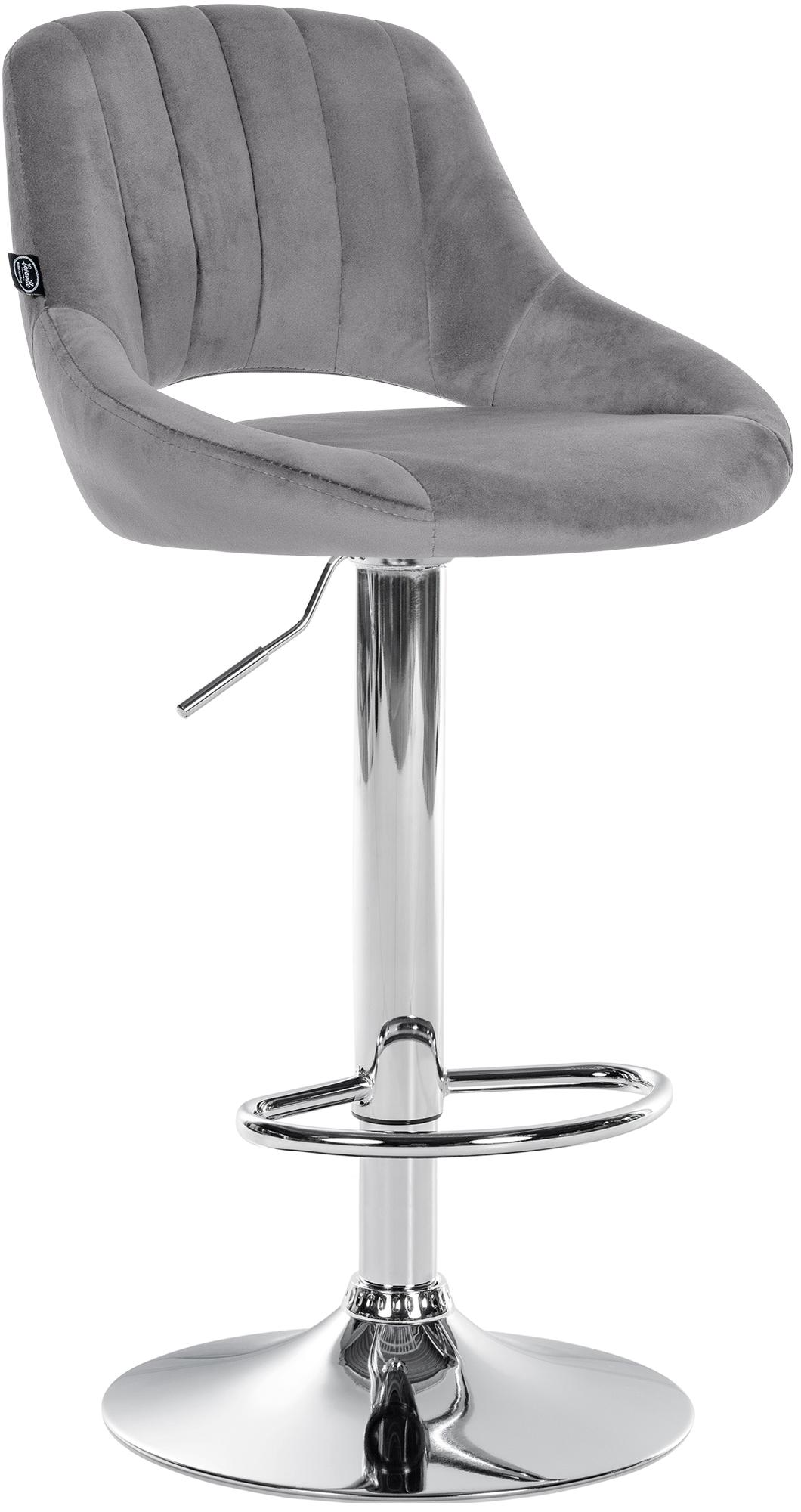 Tabouret de bar Milet en velours