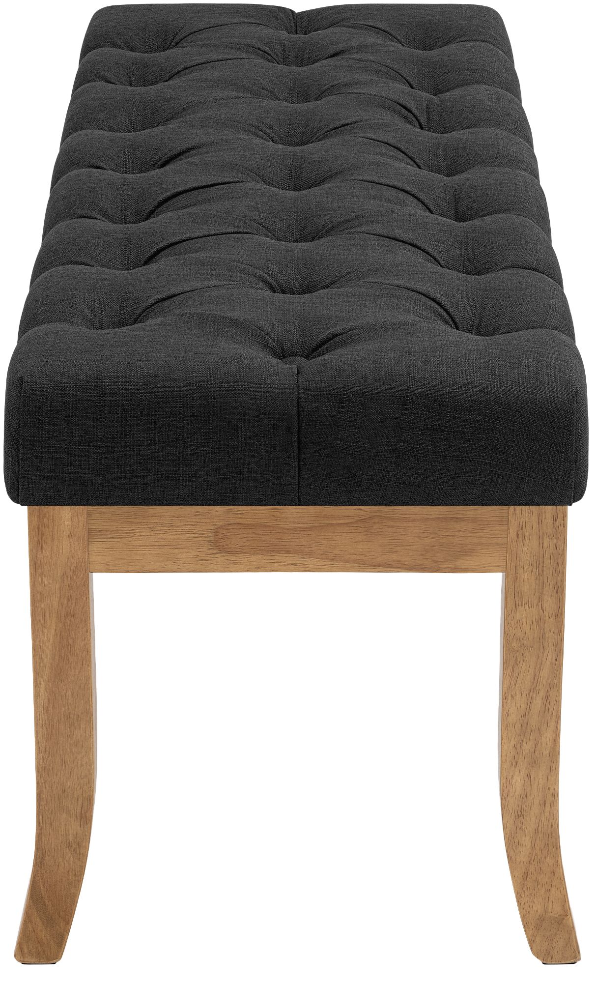 Banc Ramses tissu pieds antique clair