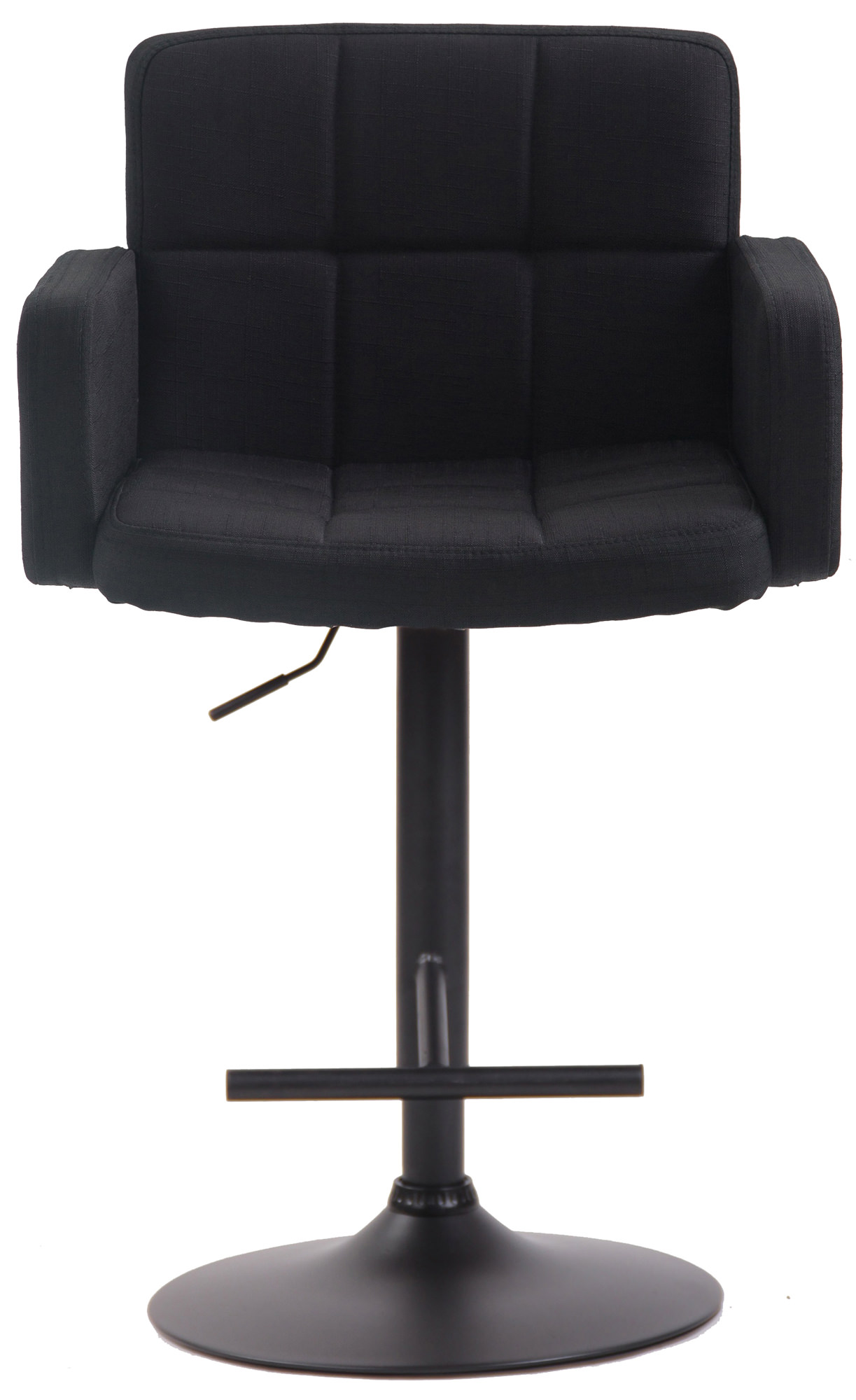 Tabouret de bar Los Angeles tissu avec pied en métal