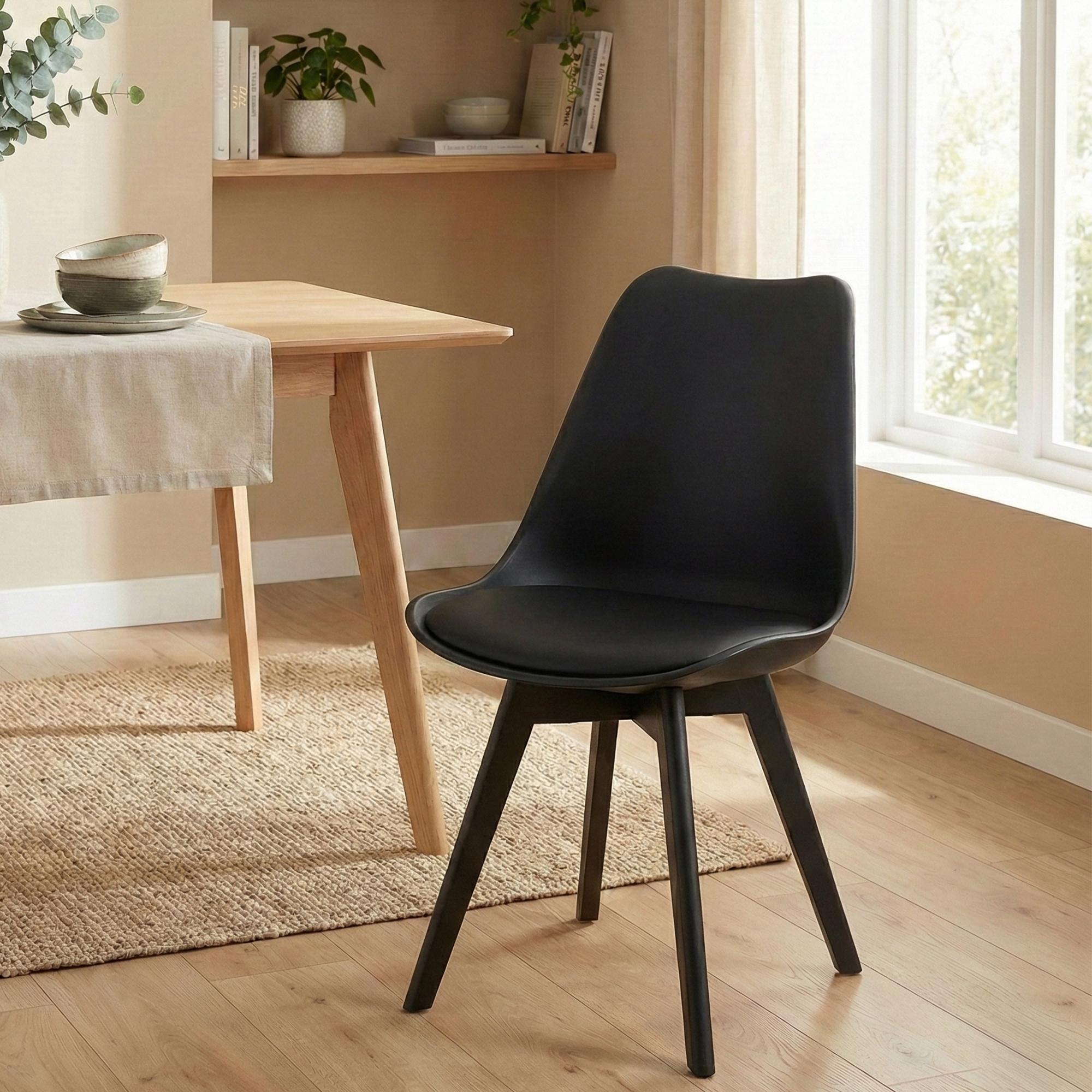 Chaise de salle à manger Linares : design élégant et confortable pour vos repas en famille ou entre amis