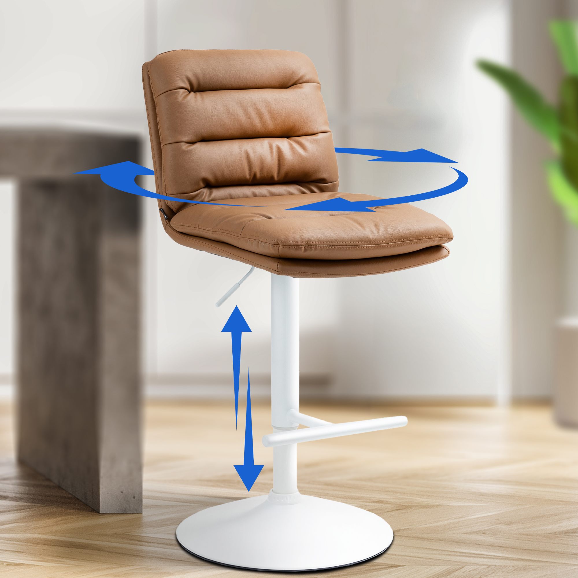 Tabouret de bar Damar similicuir