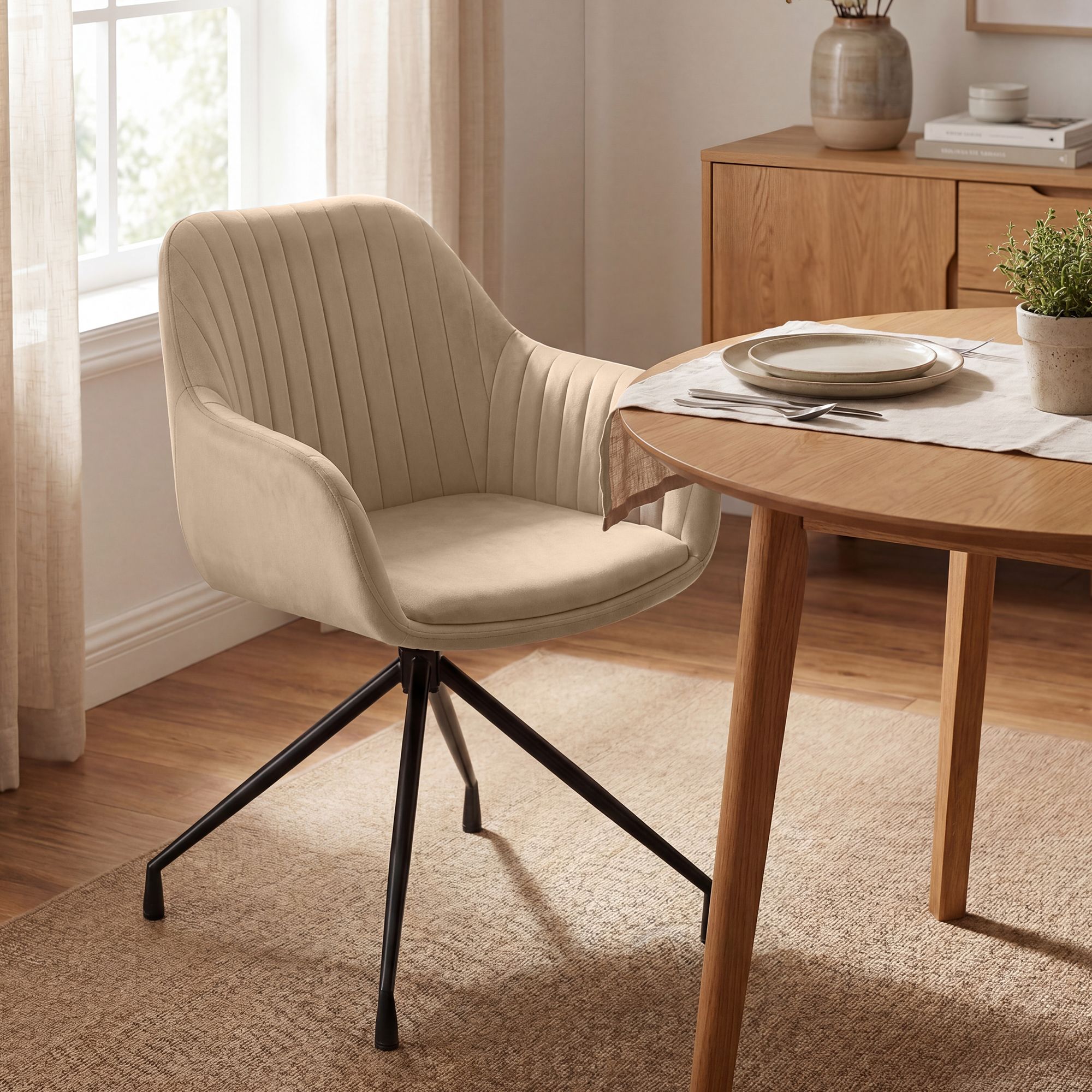 Lot de 2 chaises de salle a manger Novanis