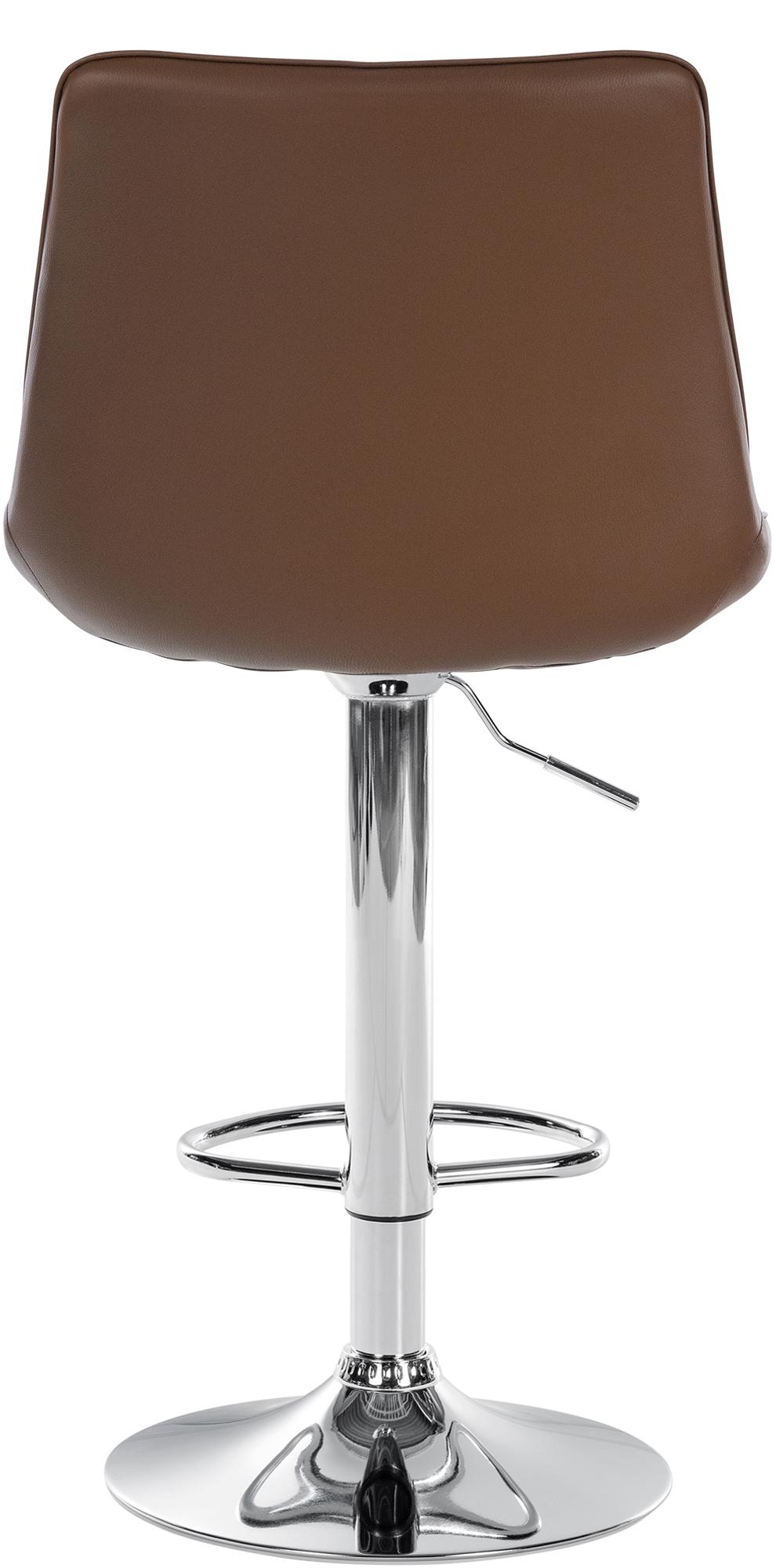 Tabouret de bar Toni en Similicuir Pied en Métal réglable pivotant