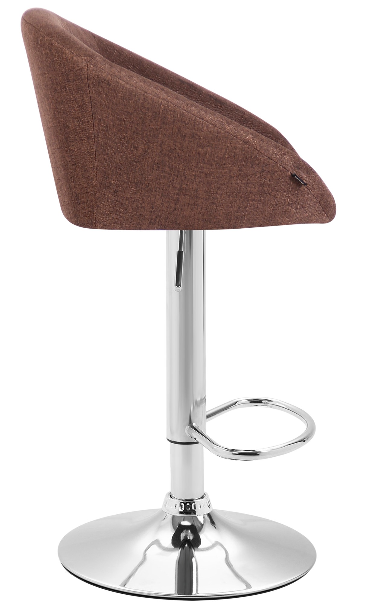Tabouret de bar Miami V2 en Tissu avec Pied en métal
