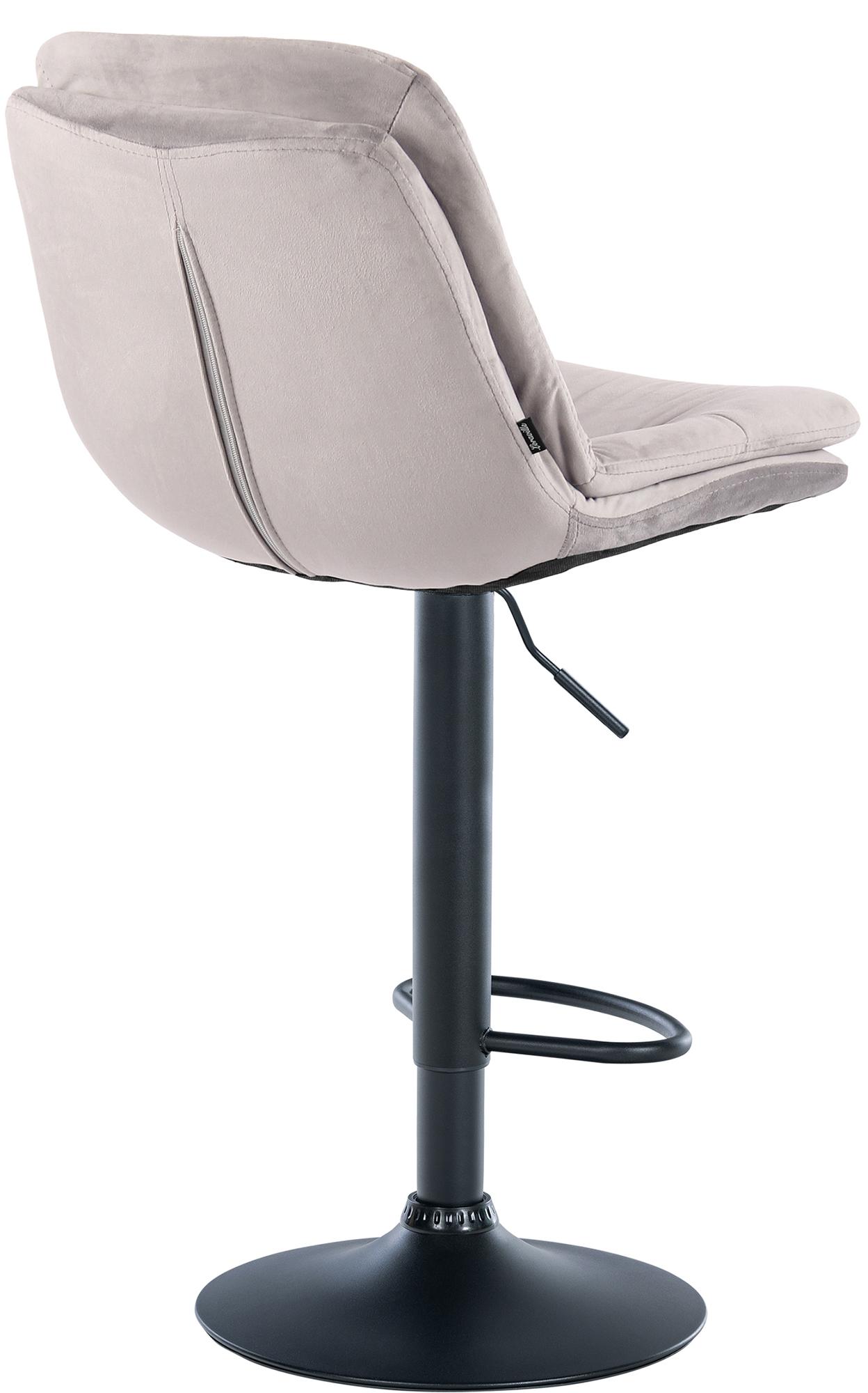 Tabouret de bar Laurel velours