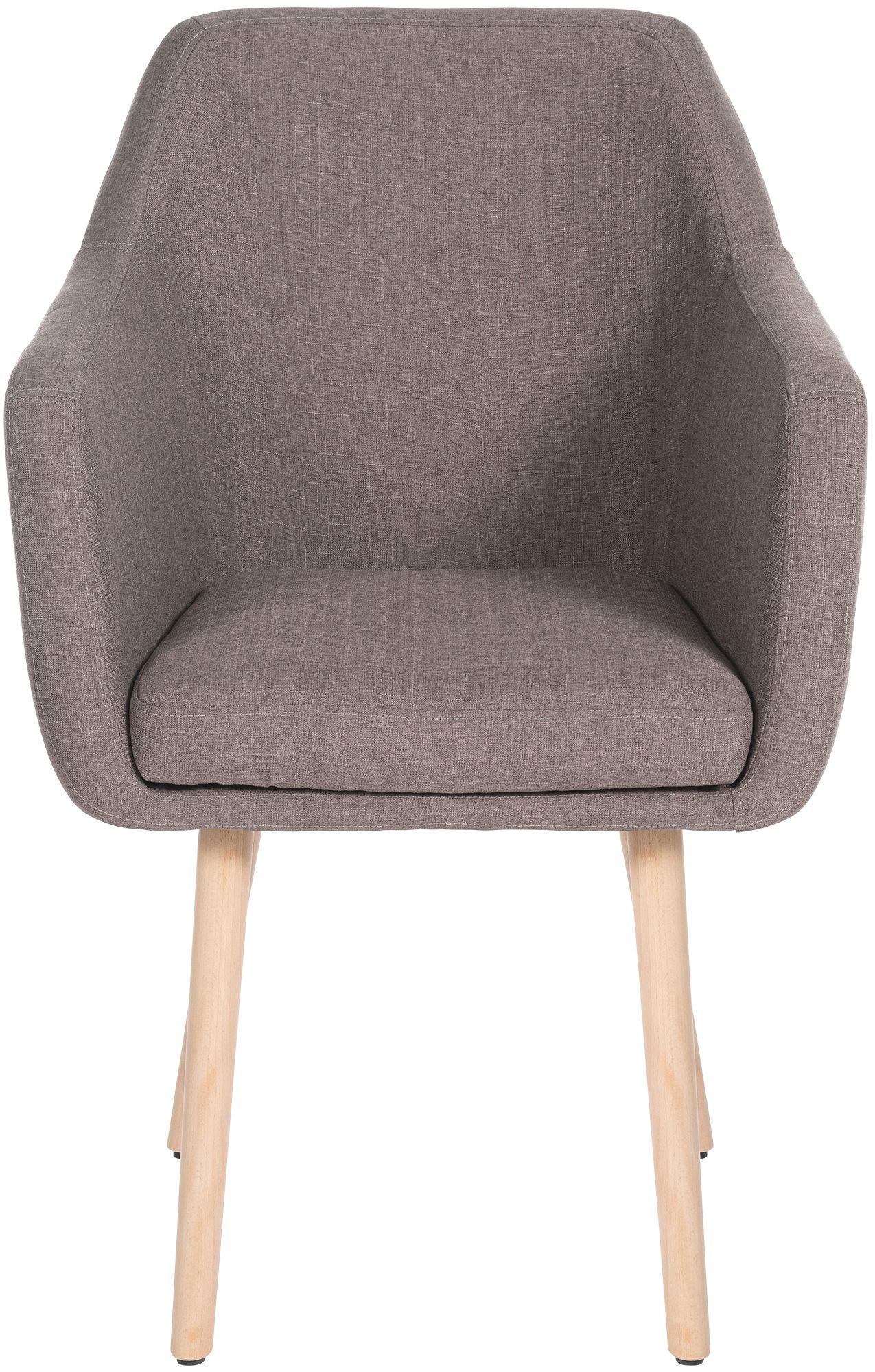 Chaise de salle à manger Utrecht en tissu avec pieds en bois