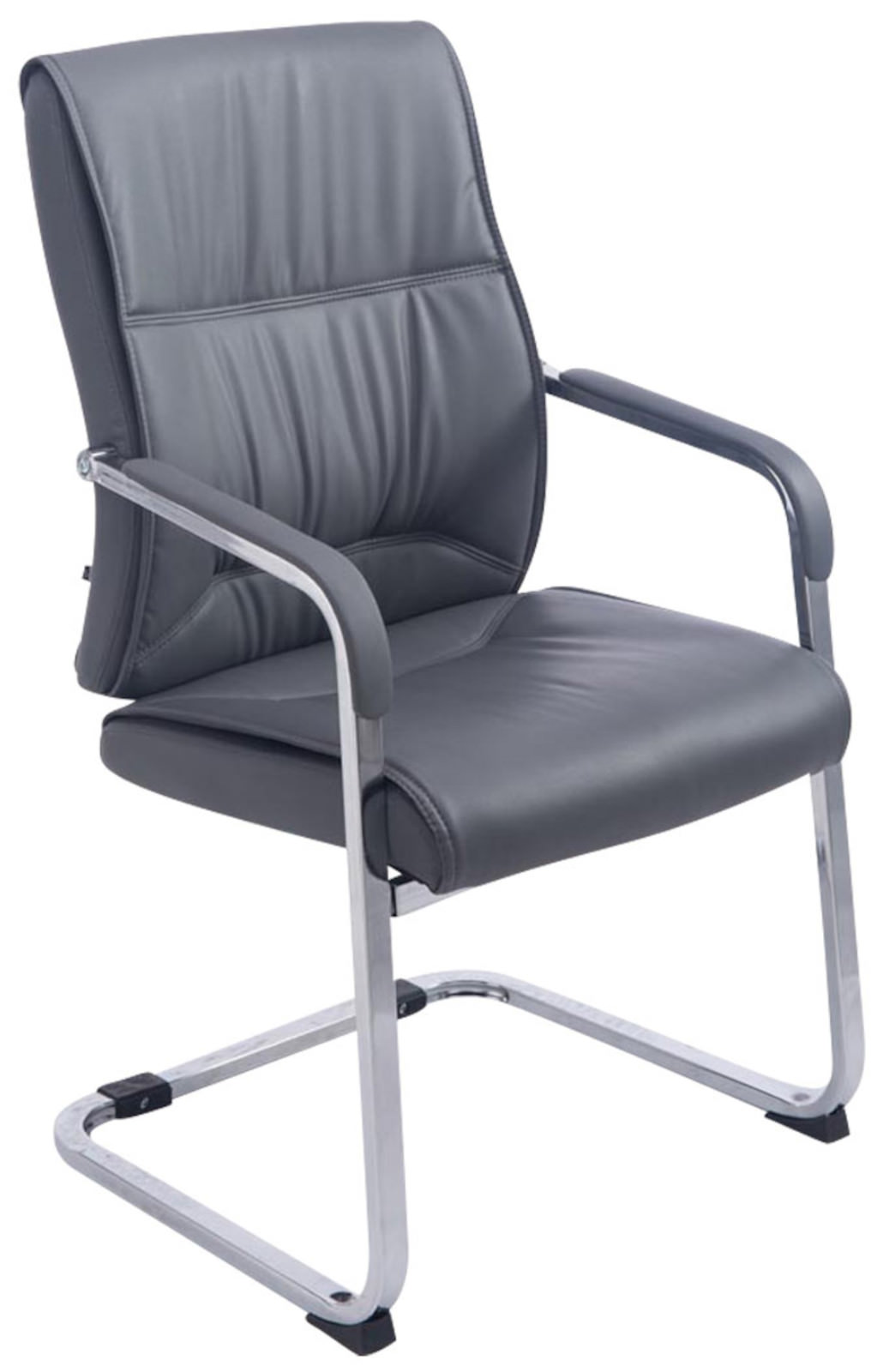 Lot de 2 Chaises Cantilever XXL Anubis en Similicuir avec accoudoirs