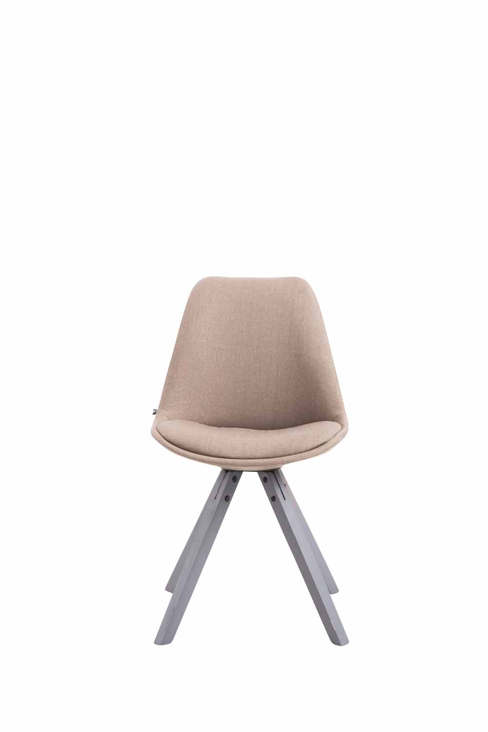 Chaise Toulouse tissu piétement en forme carrée