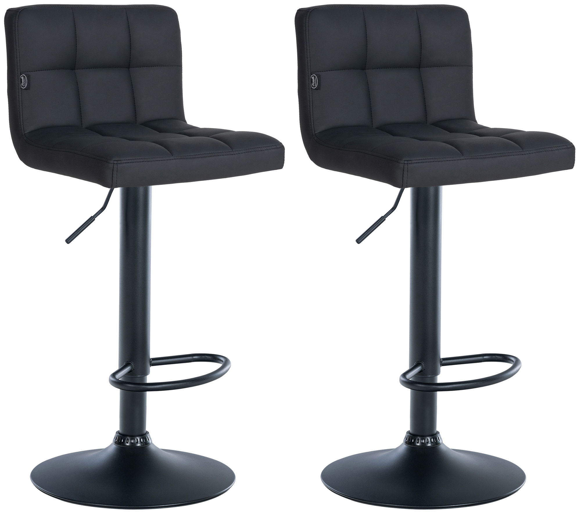 Lot de 2 tabourets de bar Feni similicuir