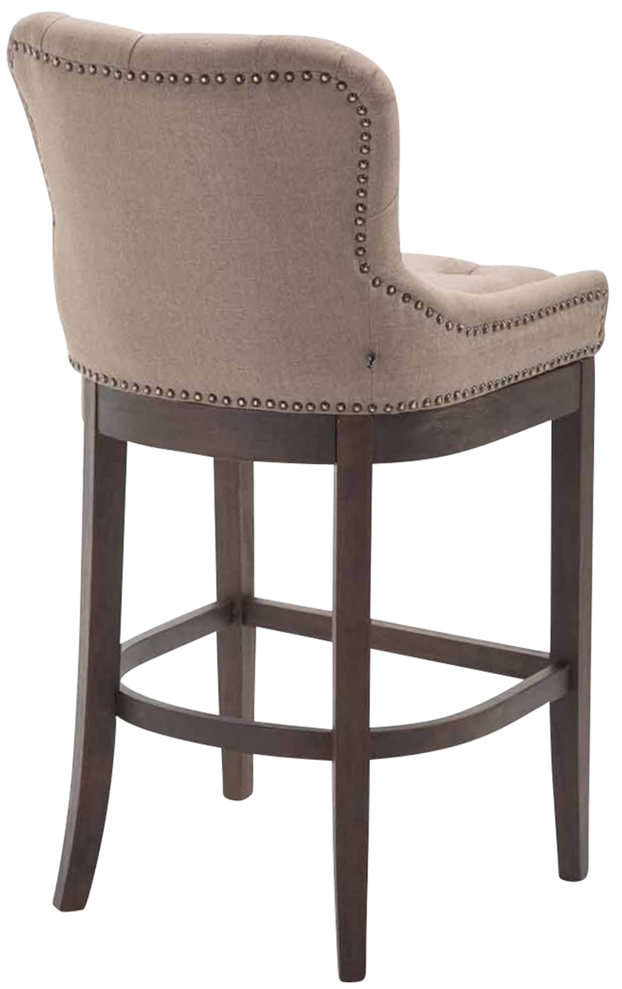Tabouret de bar Lakewood tissu Piètement antique