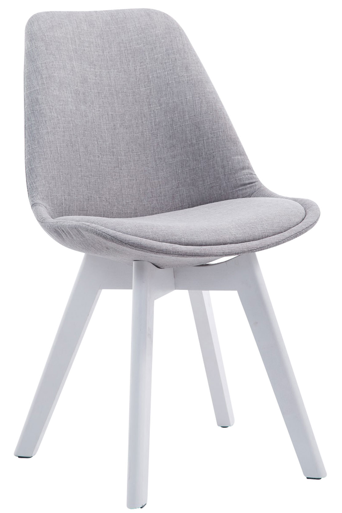 Lot de 4 chaises de salle à manger Borneo V2 en Tissu