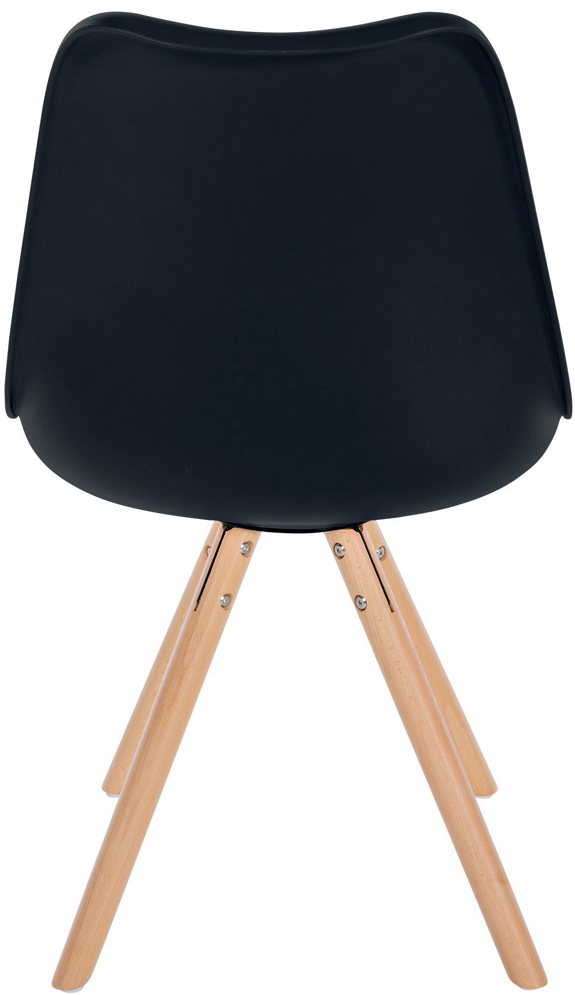 Chaise de salle à manger Sofia en plastique et Similicuir Pieds en bois