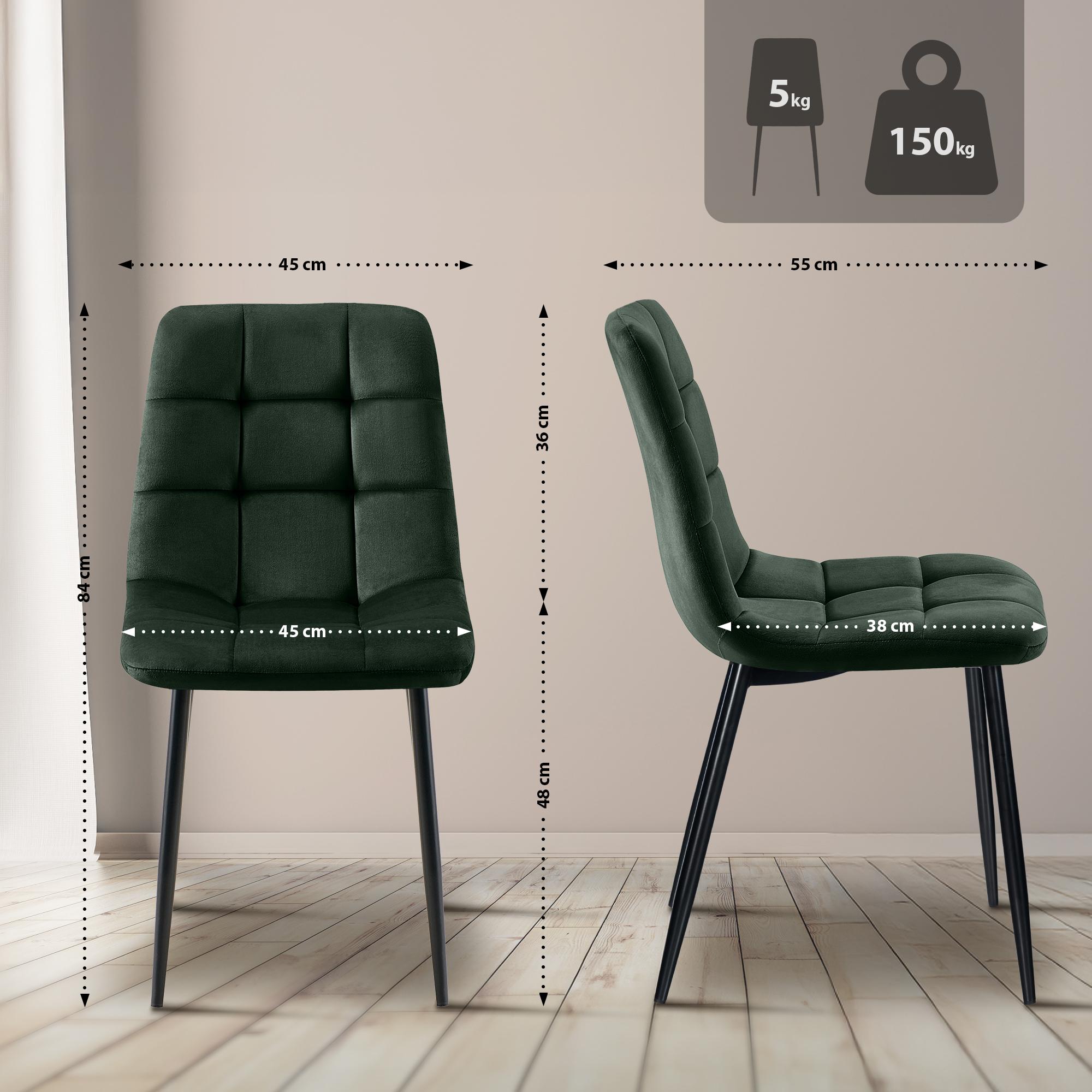 Lot de 4 chaises de salle à manger Tilde