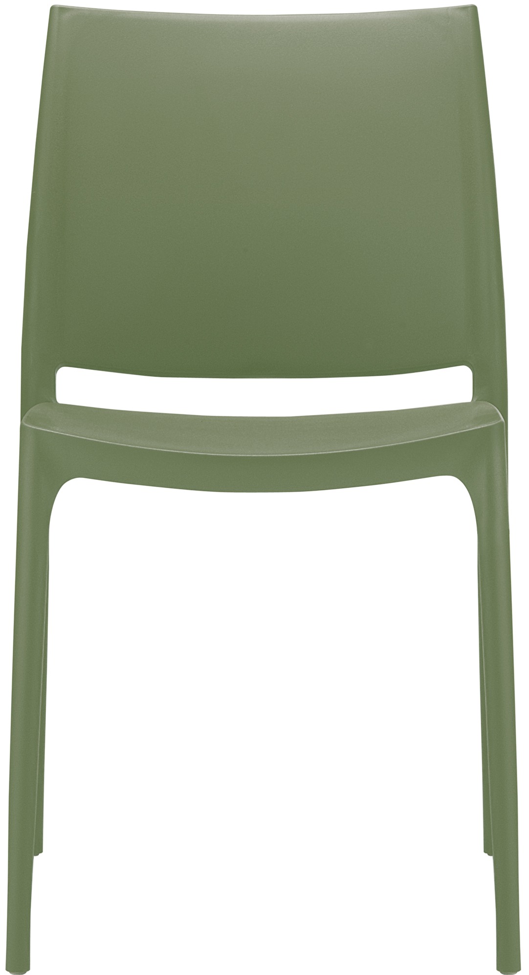 Lot de 2 chaises de jardin empilables Maya en plastique