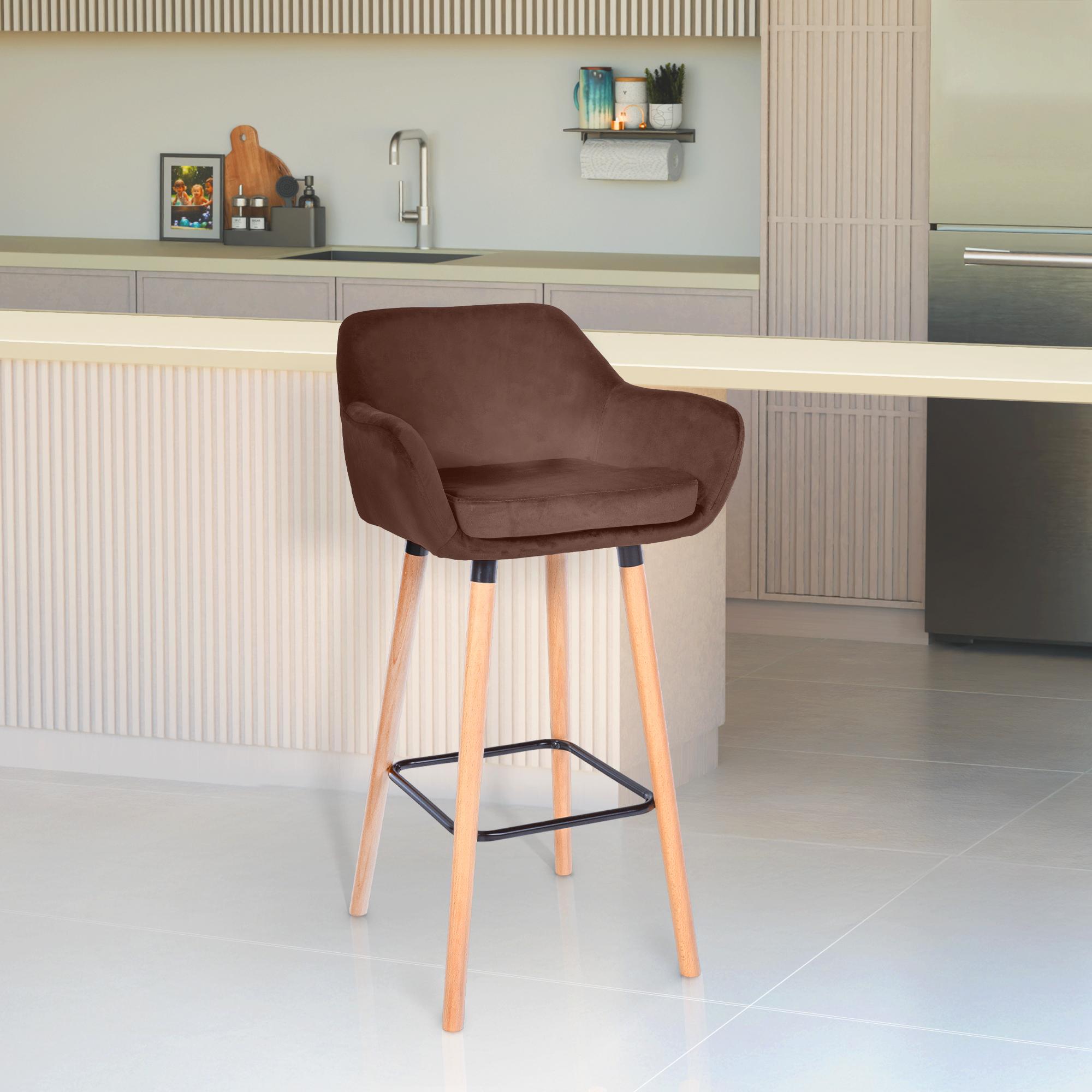 Tabouret de Bar Grant Velours
