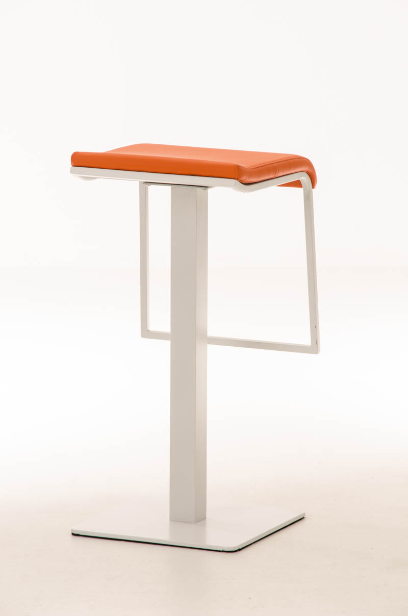 Tabouret de bar Lameng W78 en Similicuir pied en métal