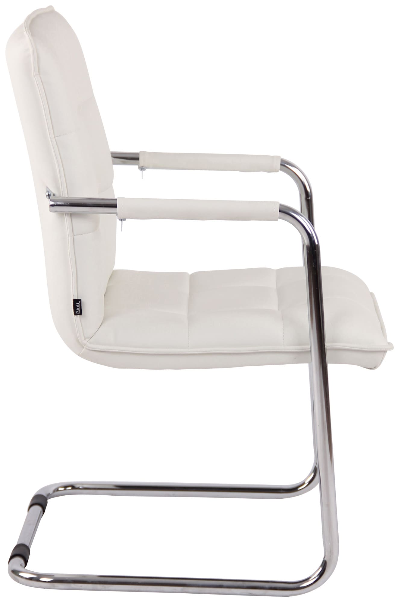 Lot de 2 Chaises Cantilever Gandia en Similicuir et pieds en Métal