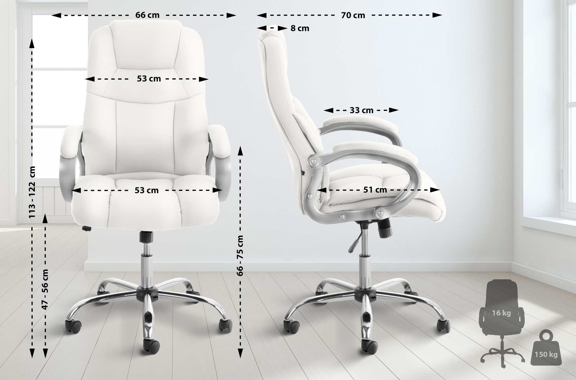 Fauteuil de bureau BIG APOLL similicuir