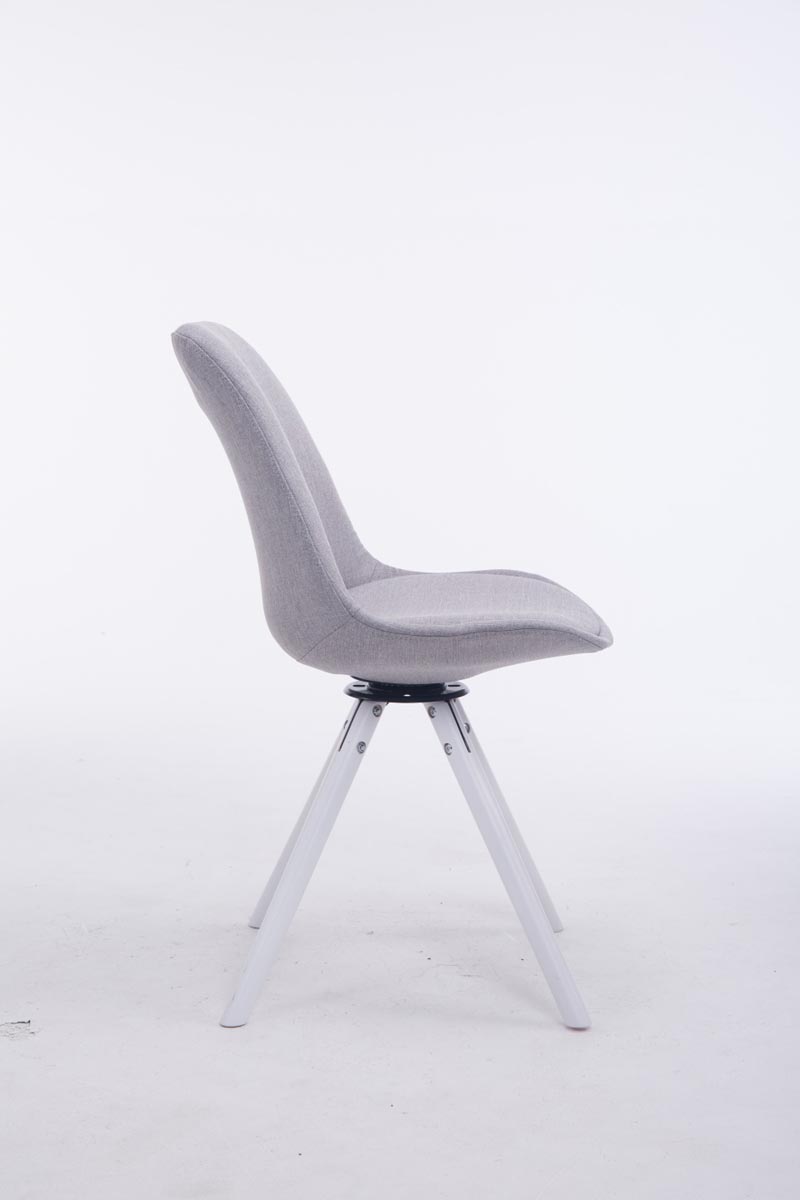 Chaise de salle à manger Troyes Pivotante Tissu Pieds Rond