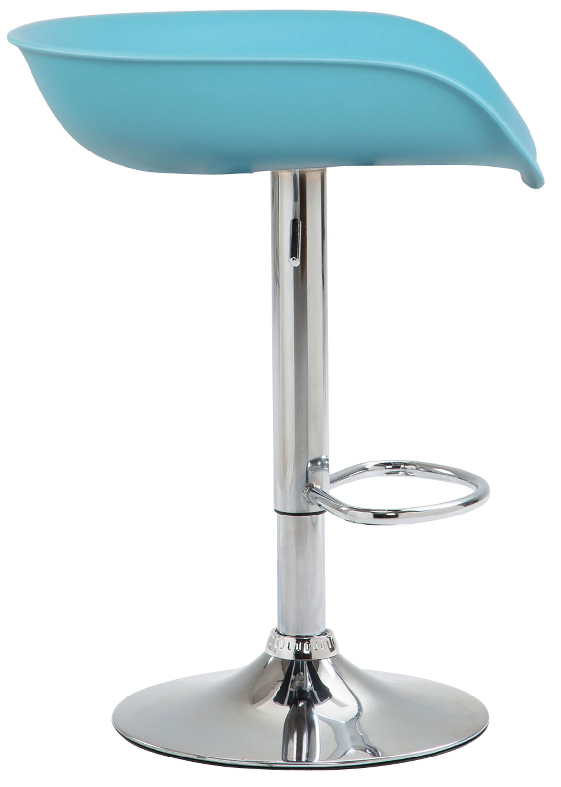 Tabouret de bar Anaheim avec assise en plastique et Pied Trompette