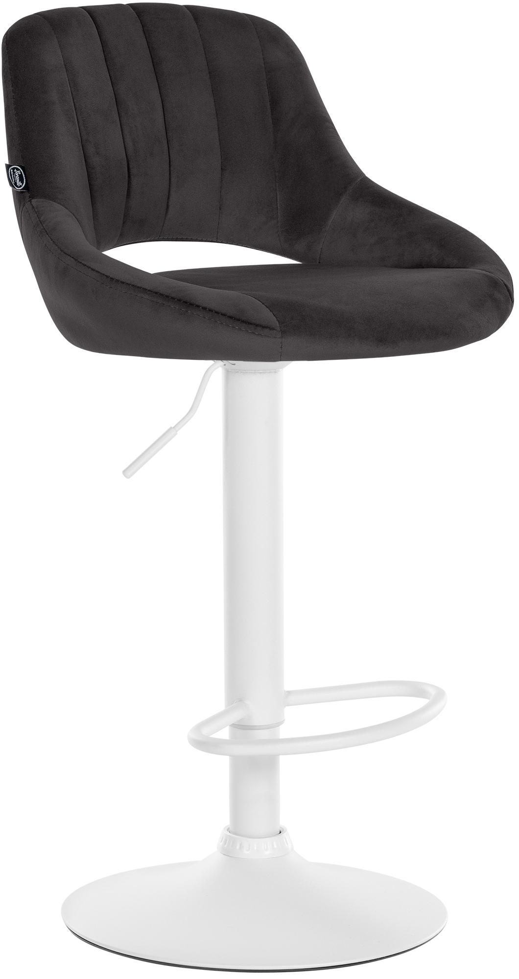 Tabouret de bar Milet en velours