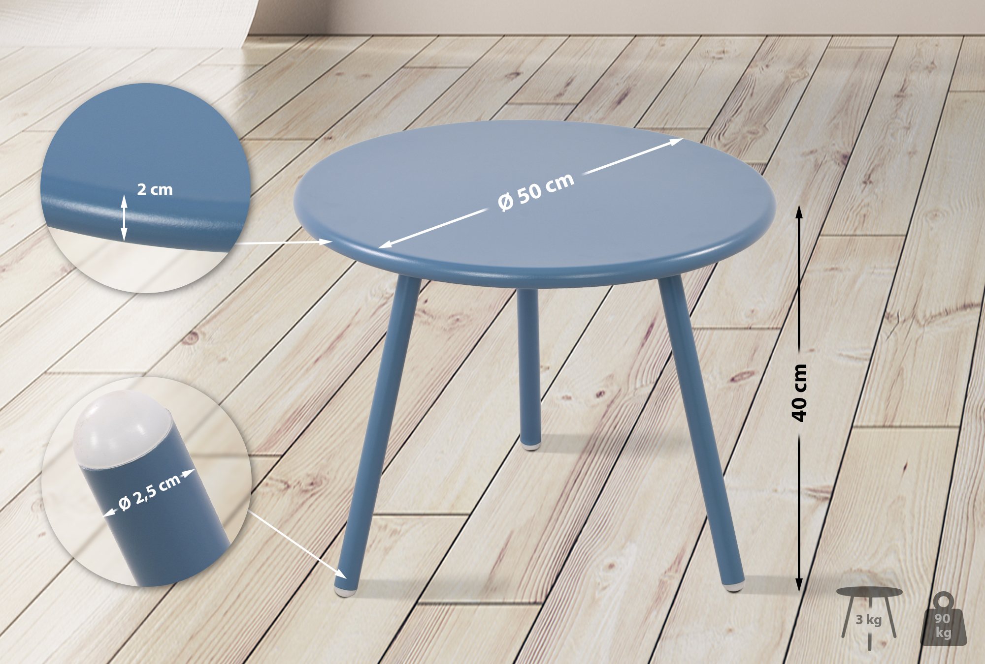 Table basse d'extérieur Berea