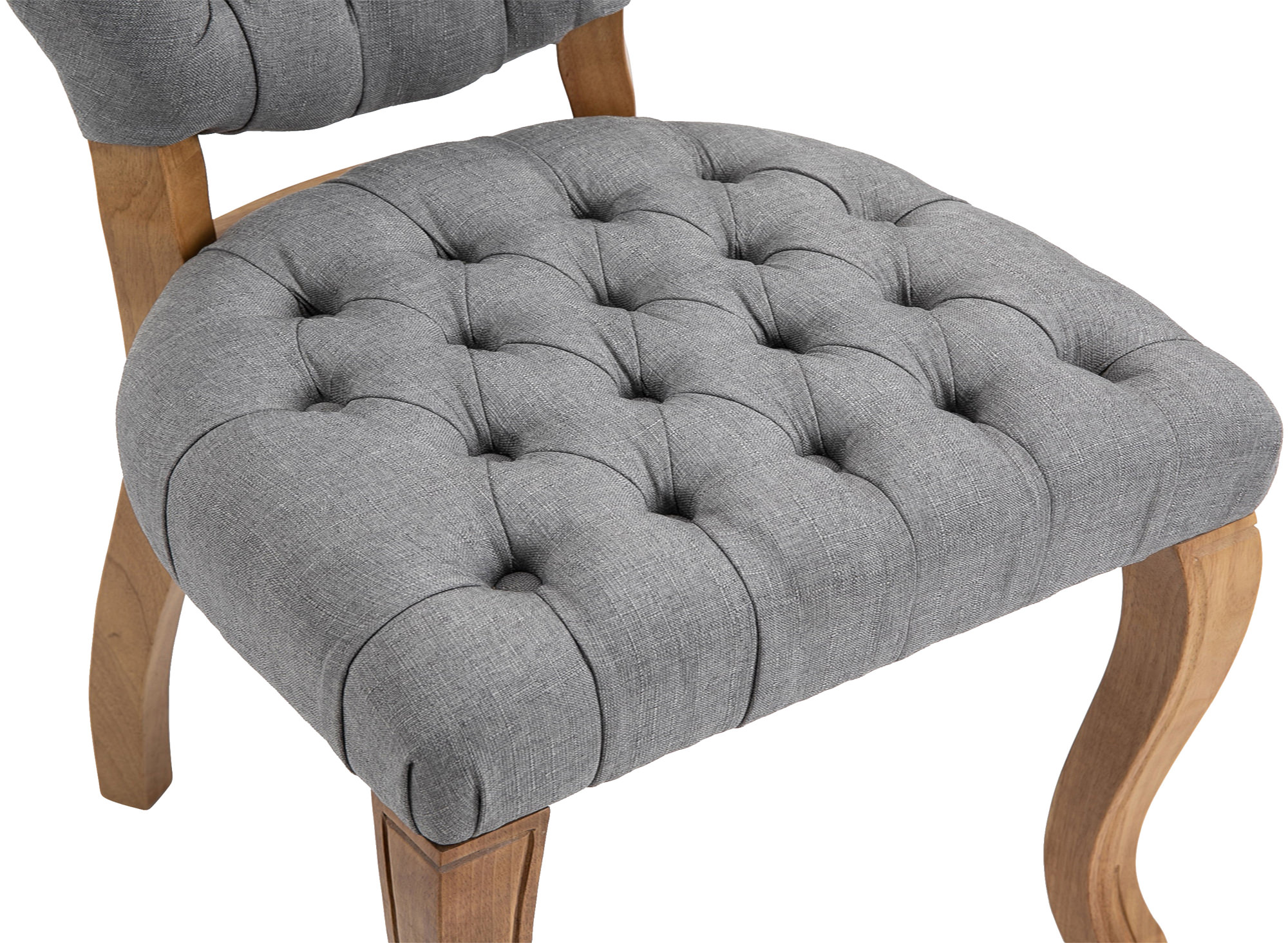 Chaise de salle à manger Temara en tissu