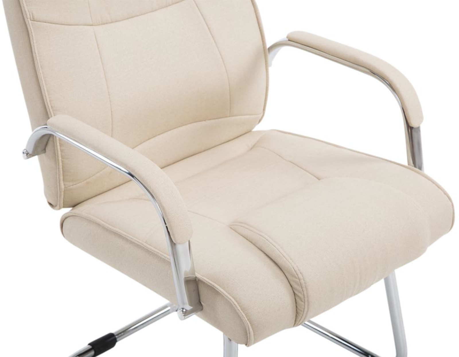 Lot de 2 Chaises Cantilever Attila en tissu avec accoudoirs