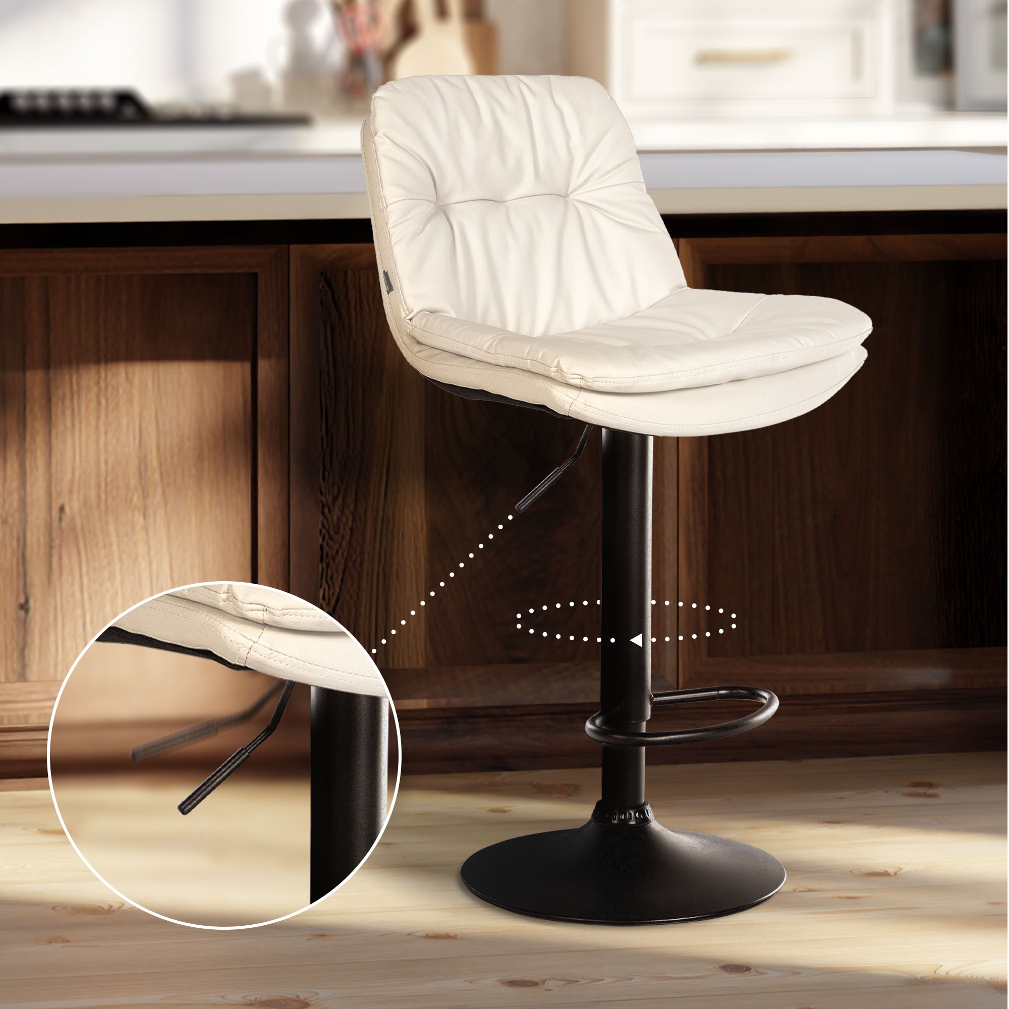 Tabouret de bar Laurel similicuir