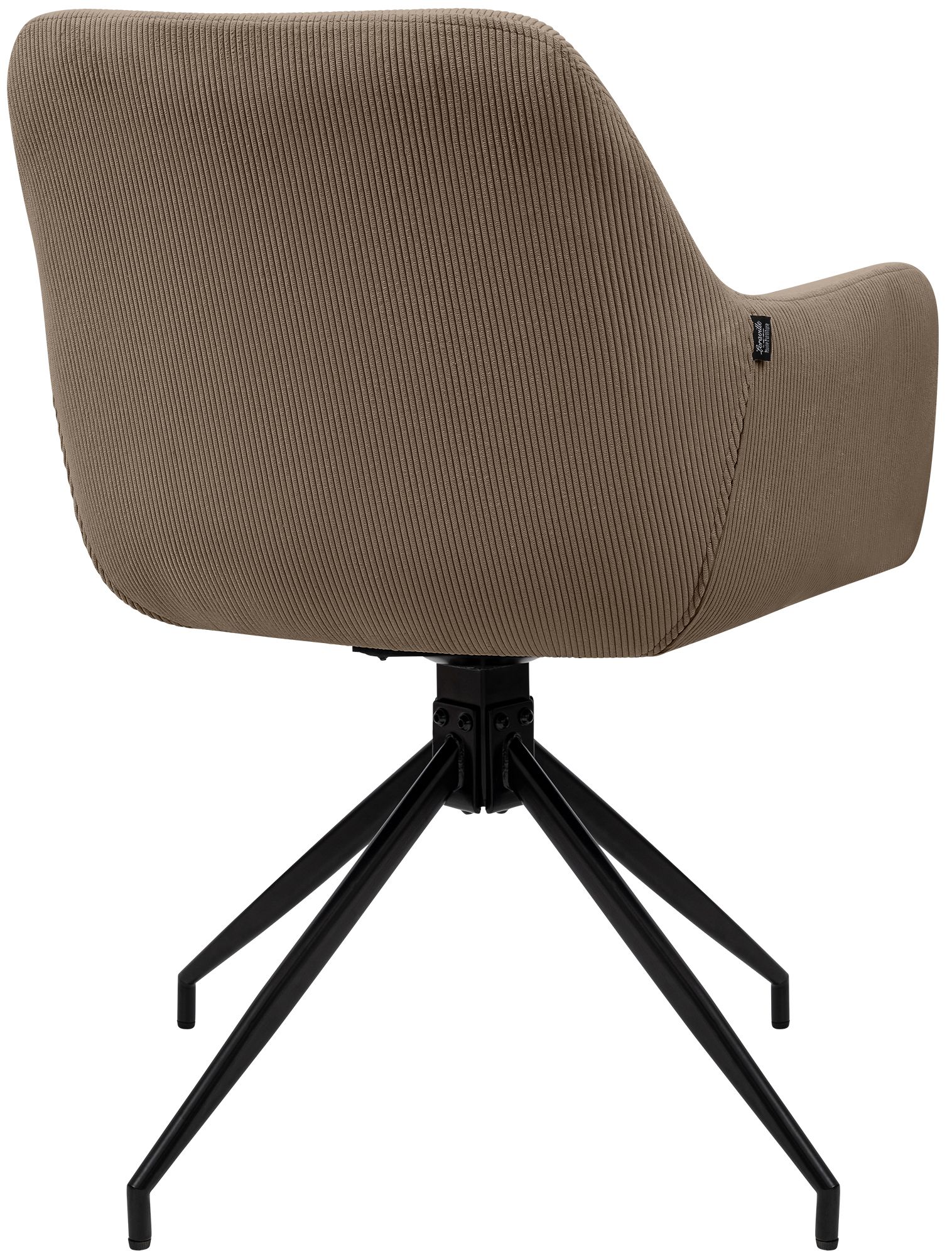 Chaise de salle à manger Merlinda en velours côtelé
