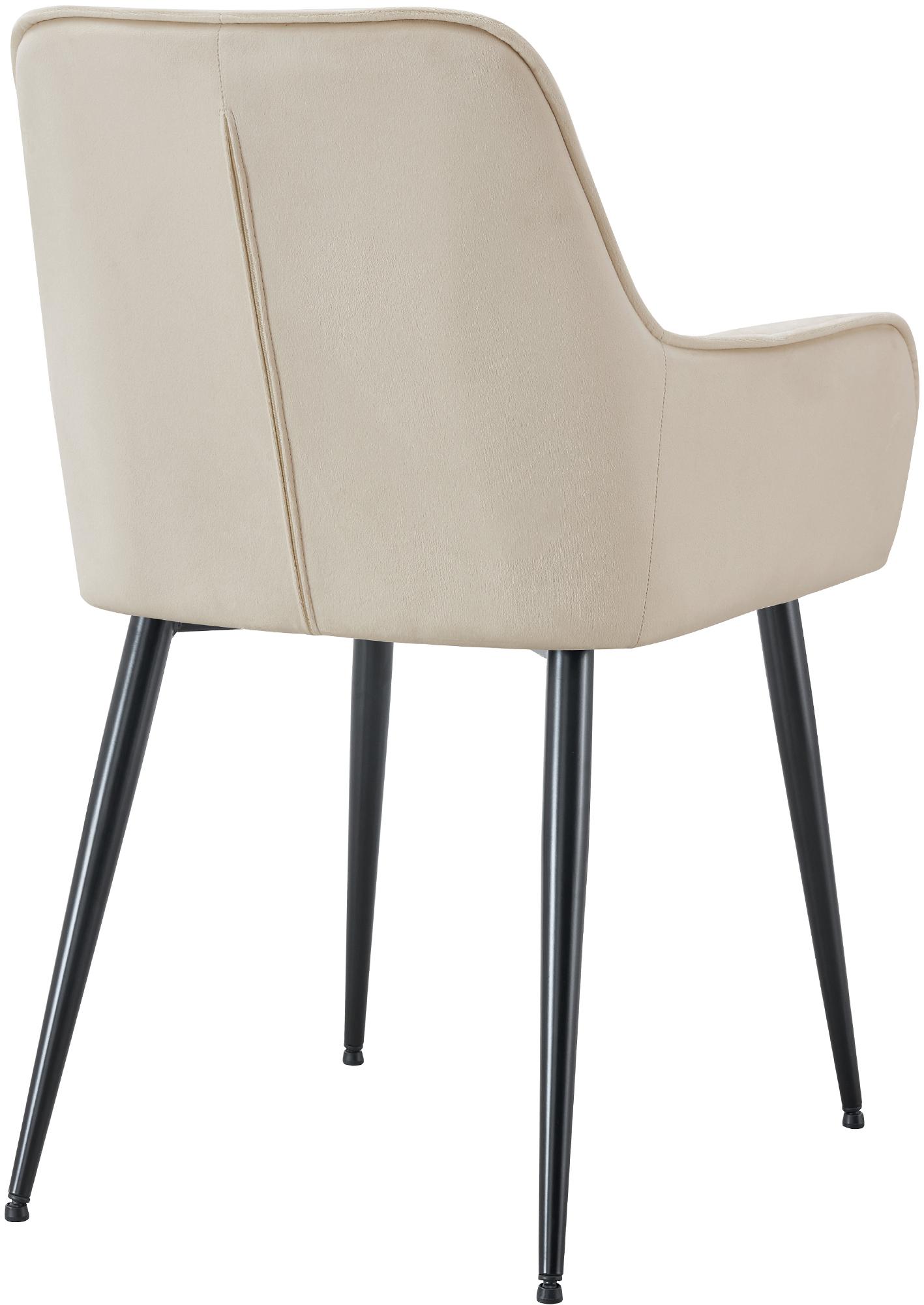 Lot de 2 chaises de salle à manger Ferndale velours