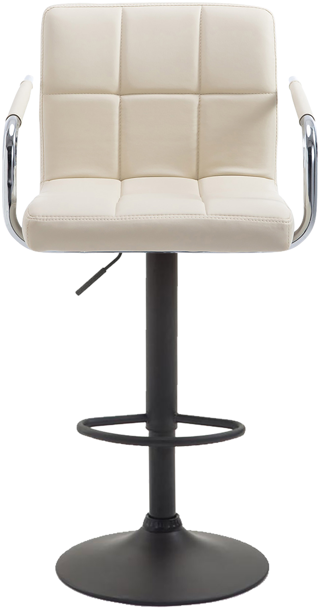 Tabouret de bar Lucy V2  en similicuir avec Piètement en Métal