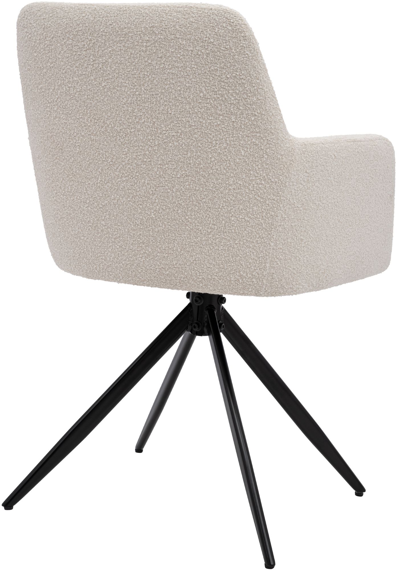 Chaise de salle à manger Olema en tissu bouclette