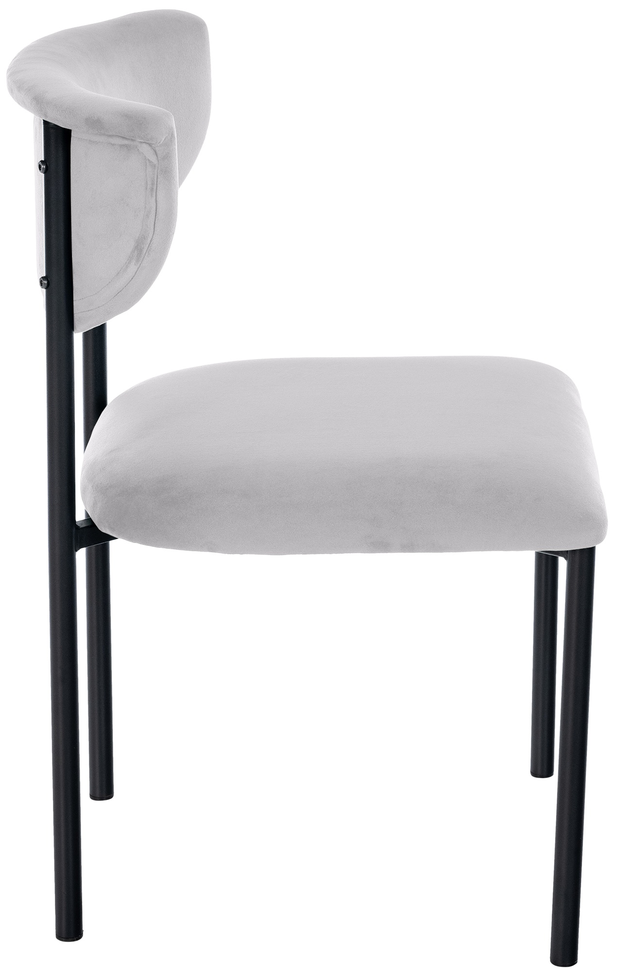 Chaise de salle à manger Gambell en Velours