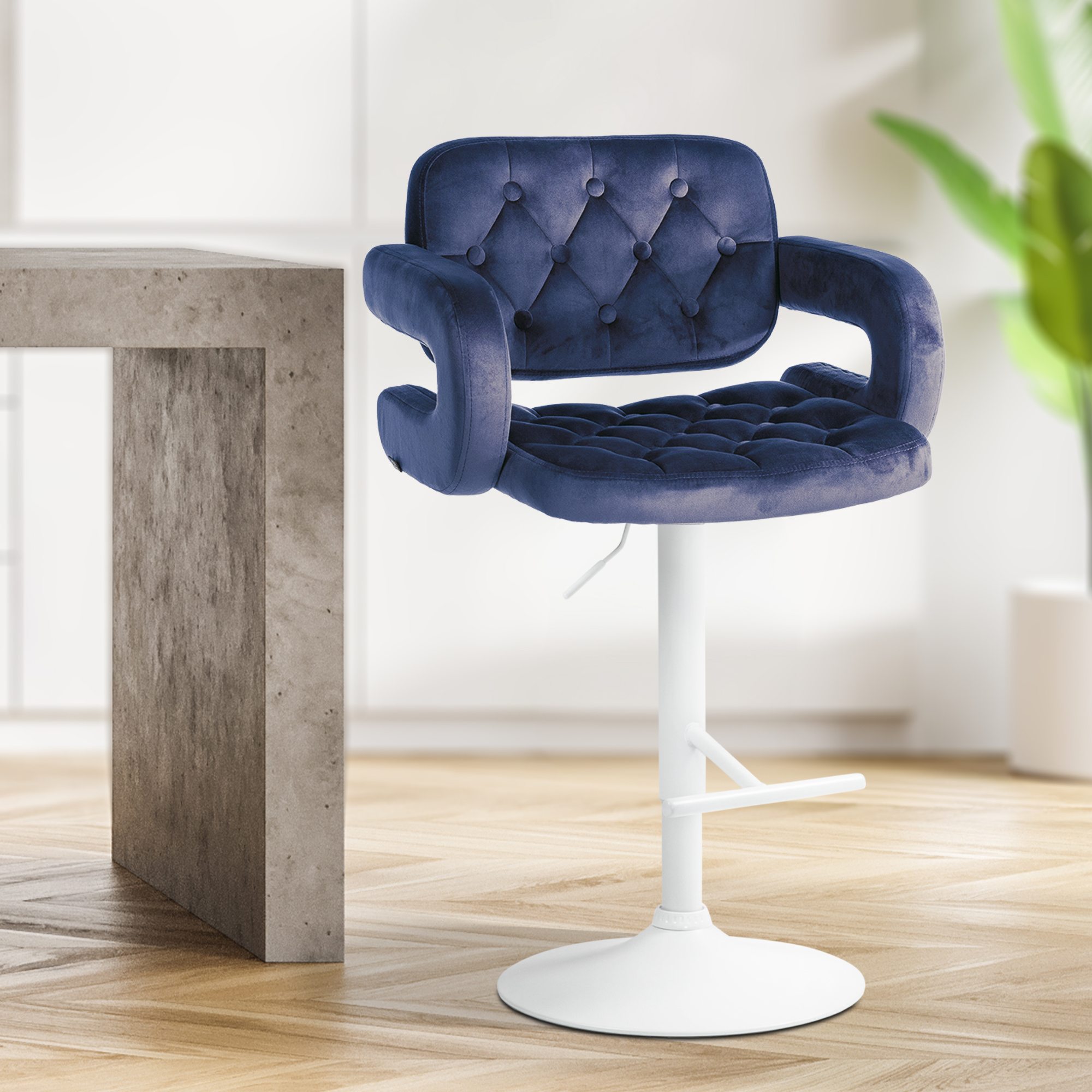 Tabouret de bar Dublin velours