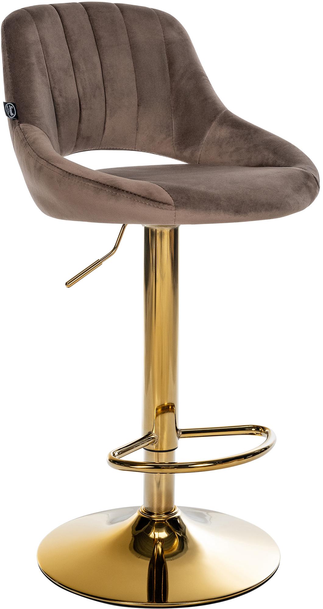 Tabouret de bar Milet en velours