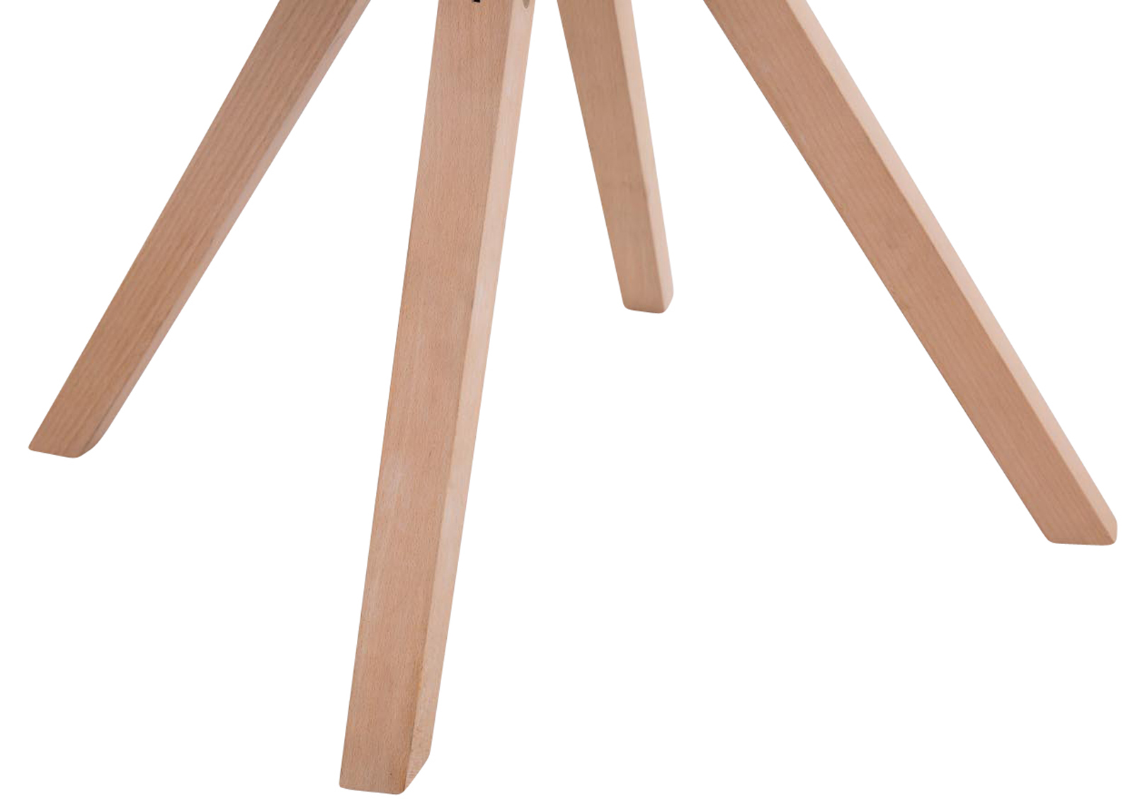 Lot de 4 Chaises de salle à manger Toulouse Tissu Pieds carrés bois