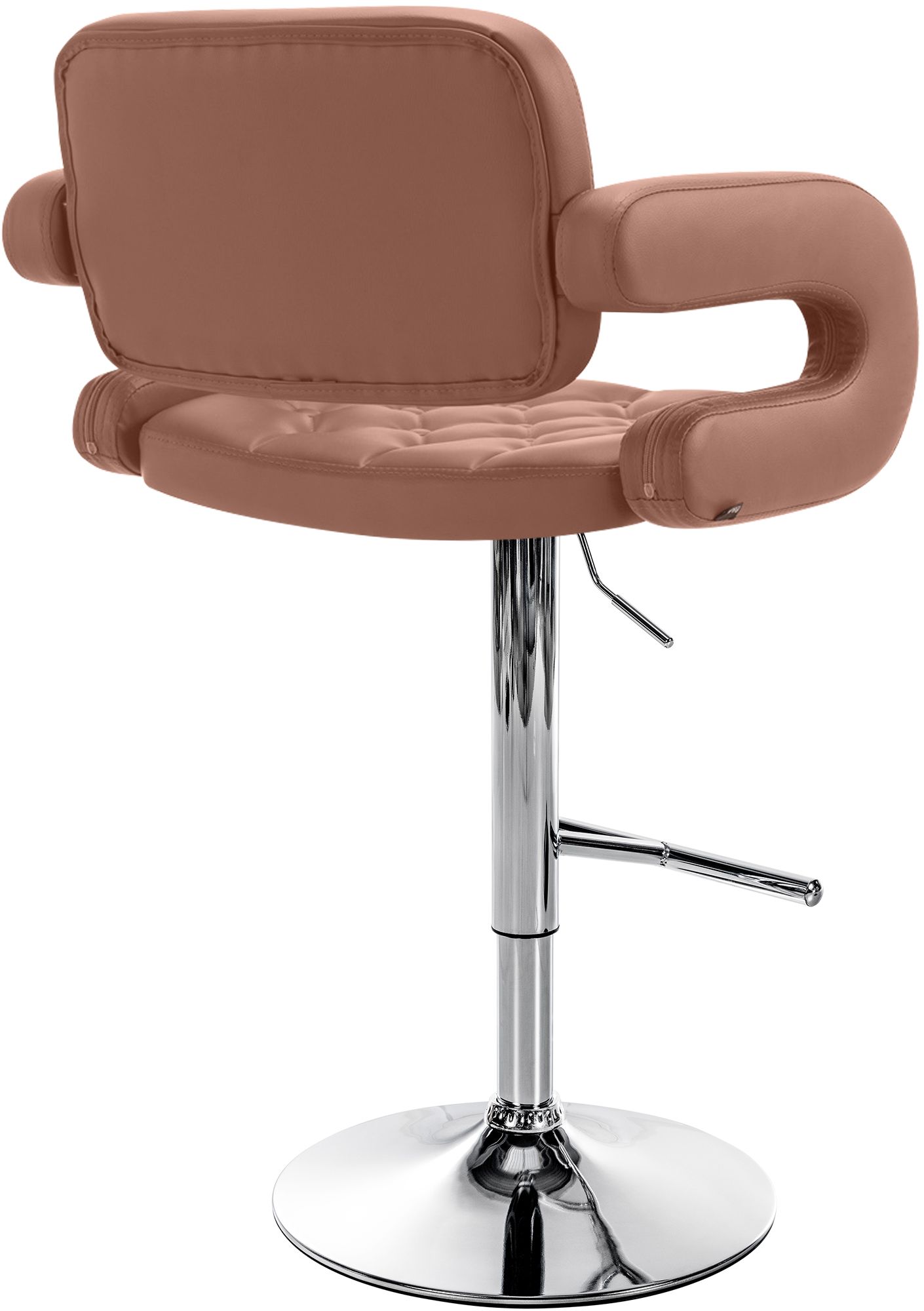 Tabouret de bar Dublin similicuir avec pied en métal