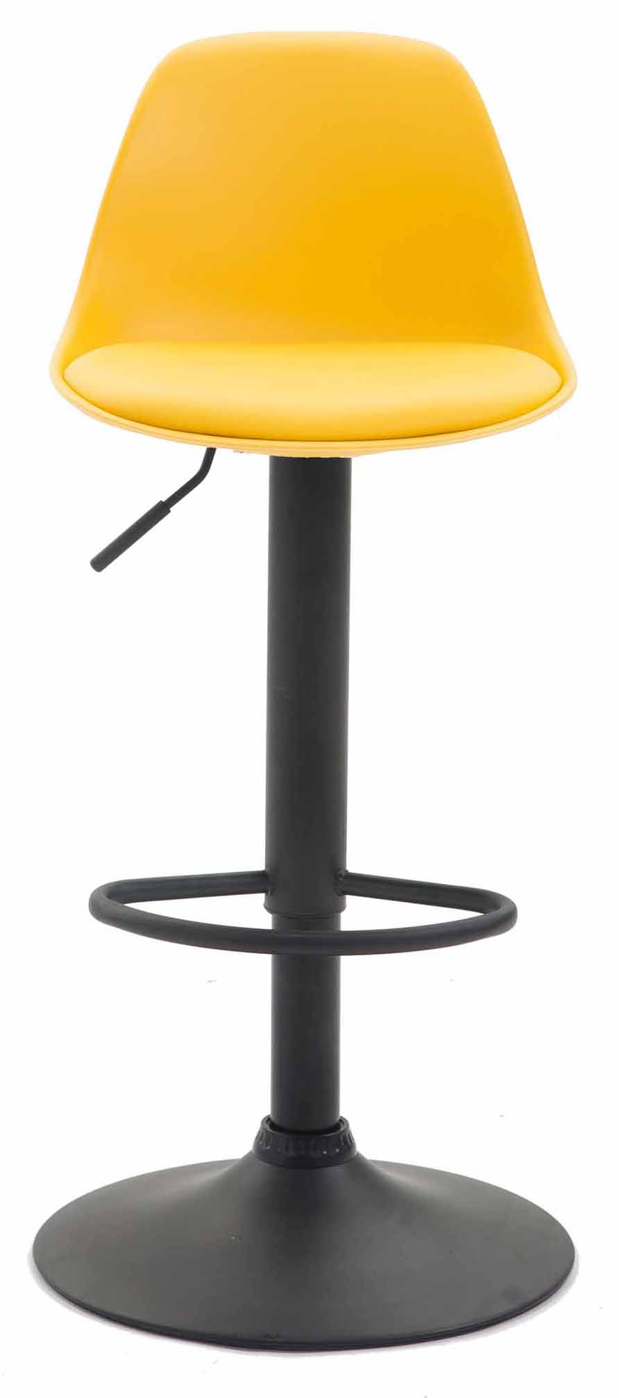 Lot de 2 tabourets de bar Kiel similicuir et coque en plastique